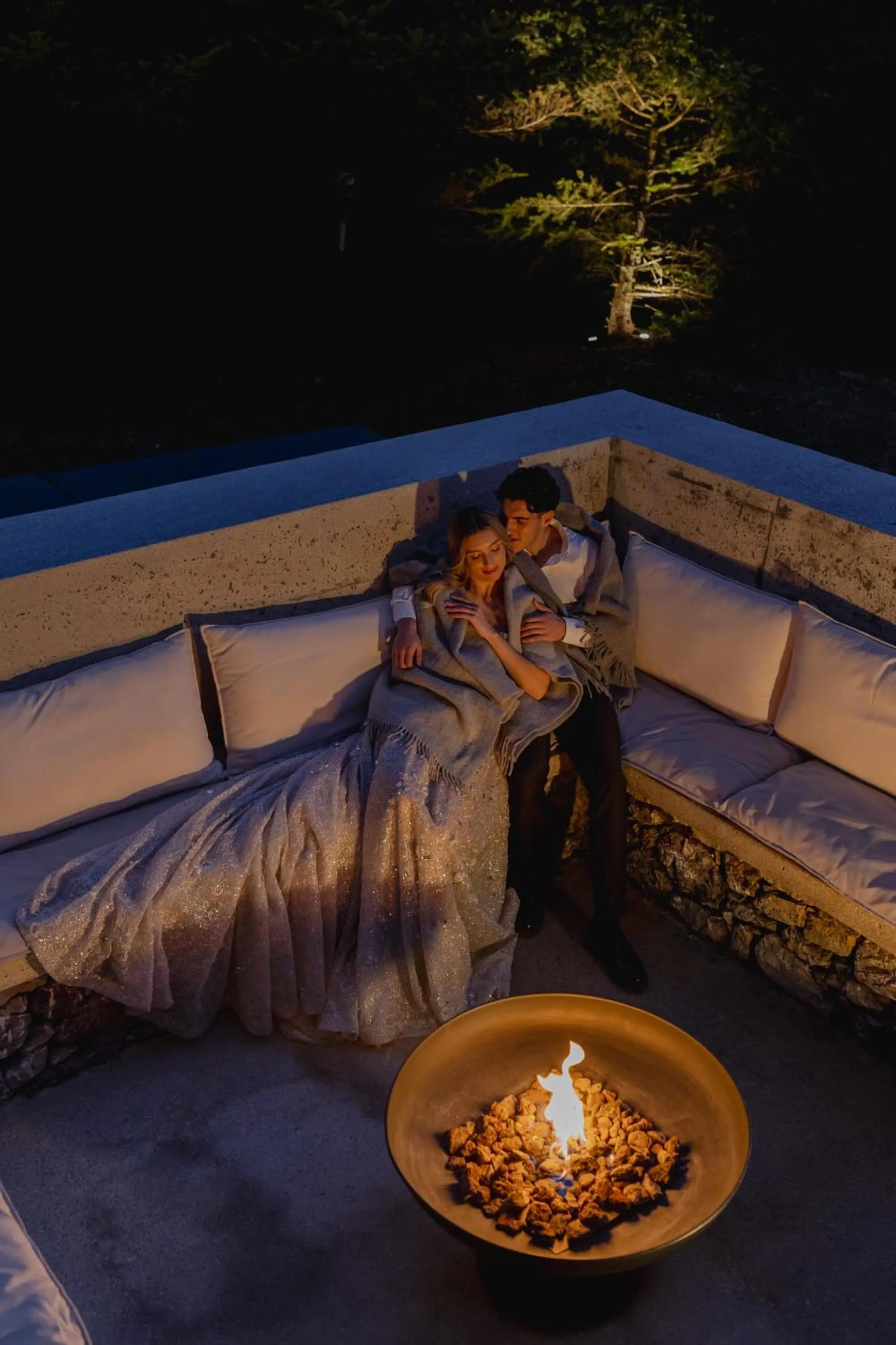 fireplace in MANNA, a Member of Design Hotels