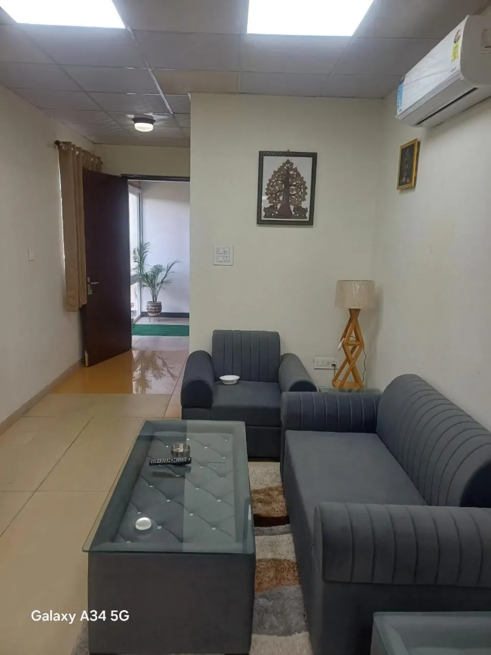 Seating area in InnBox Farmstay - Rajpura Punjab