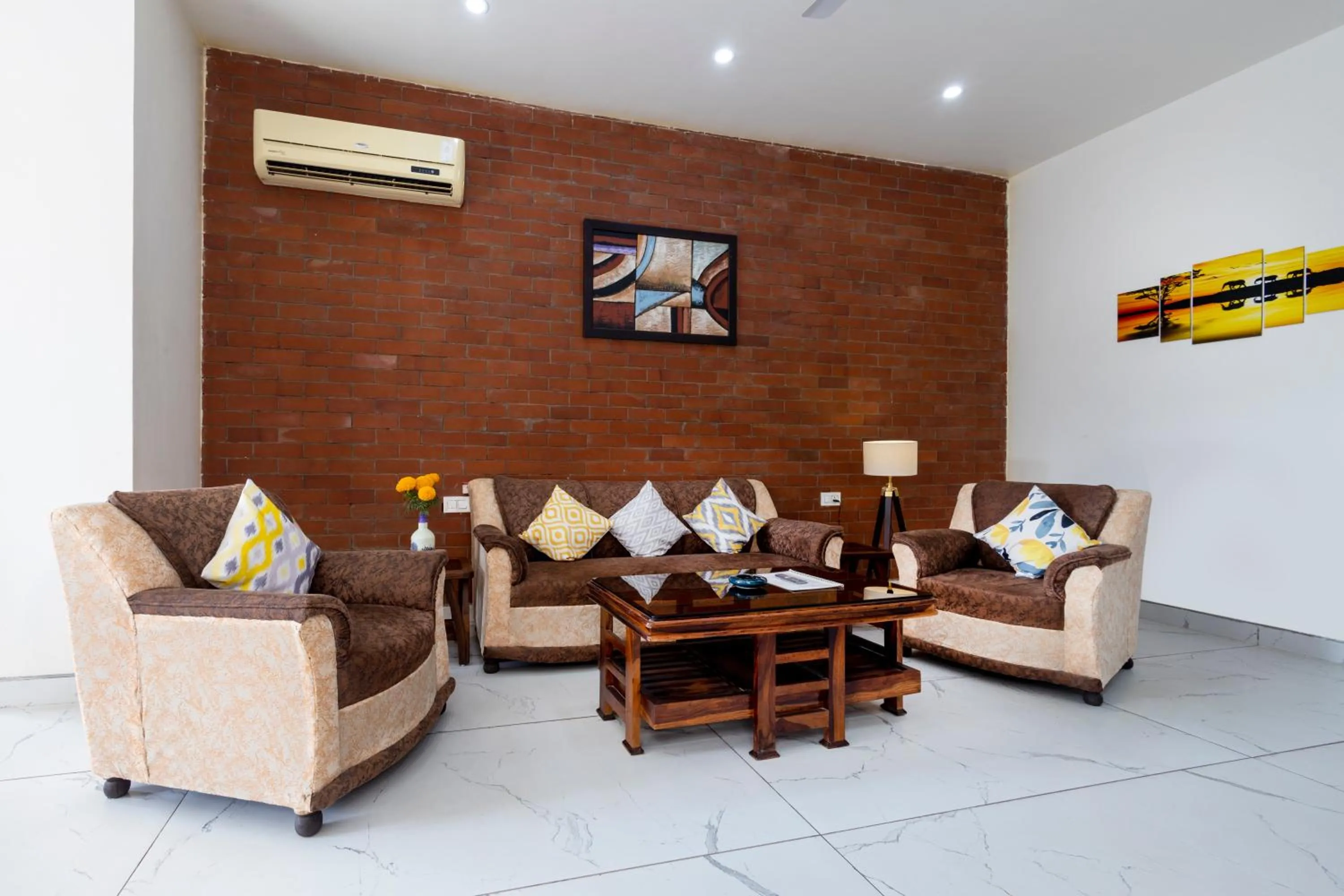 Living room in InnBox Farmstay - Rajpura Punjab