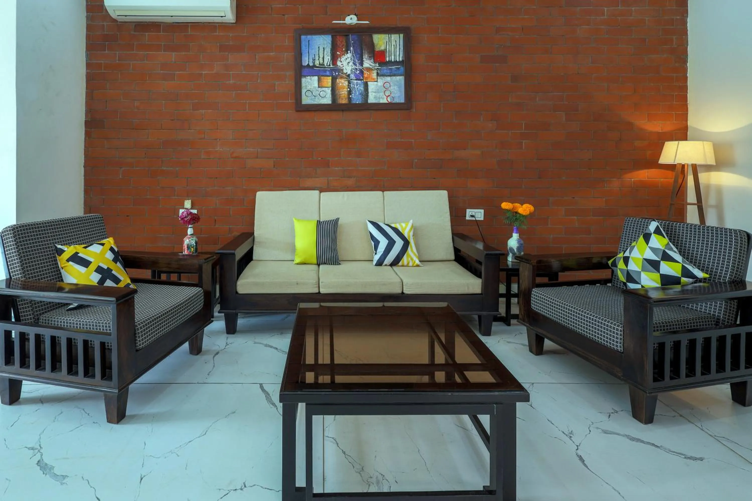 Living room in InnBox Farmstay - Rajpura Punjab