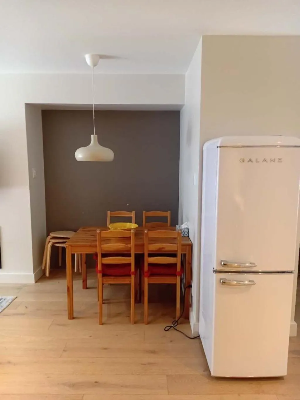 Kitchen or kitchenette in Studio with king bed, sofa bed and terrace Mont-Tremblant