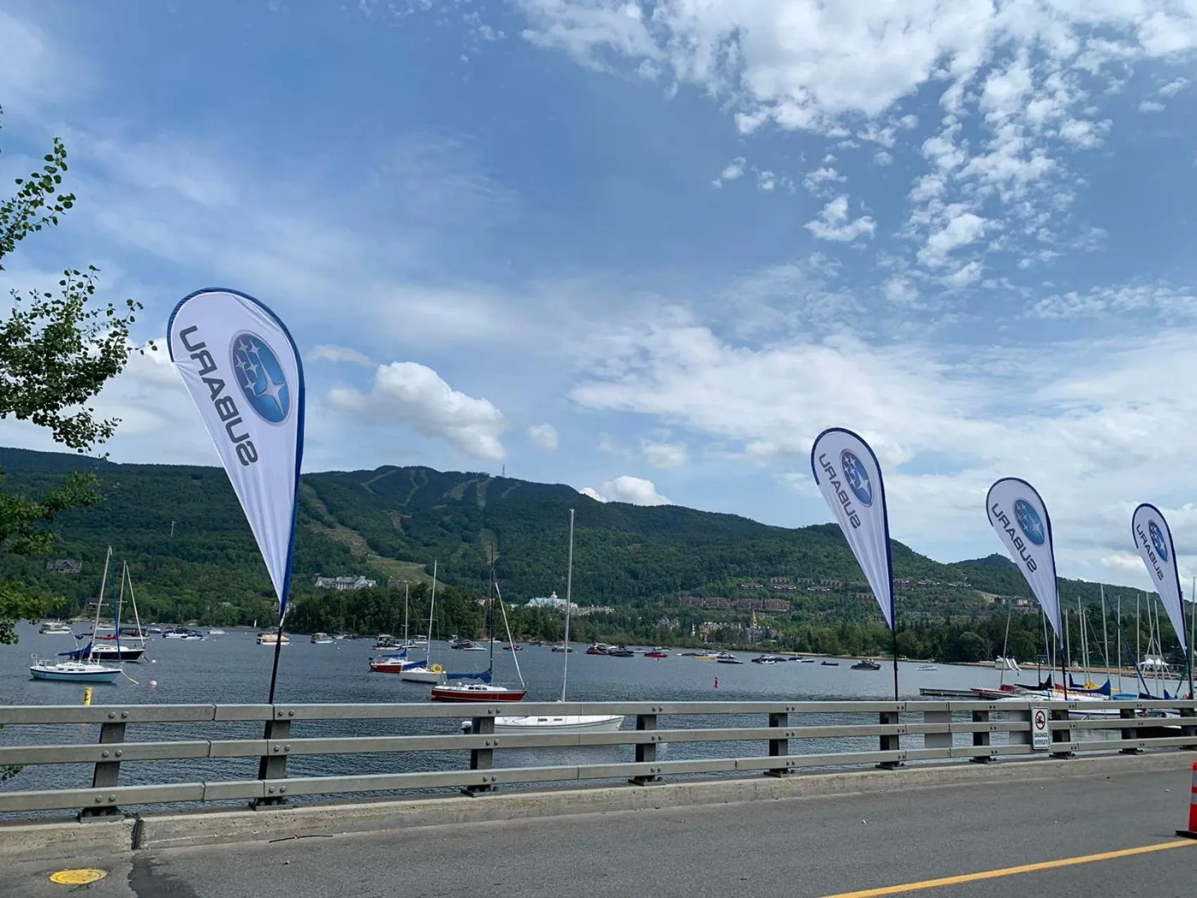 Natural landscape in Studio with king bed, sofa bed and terrace Mont-Tremblant