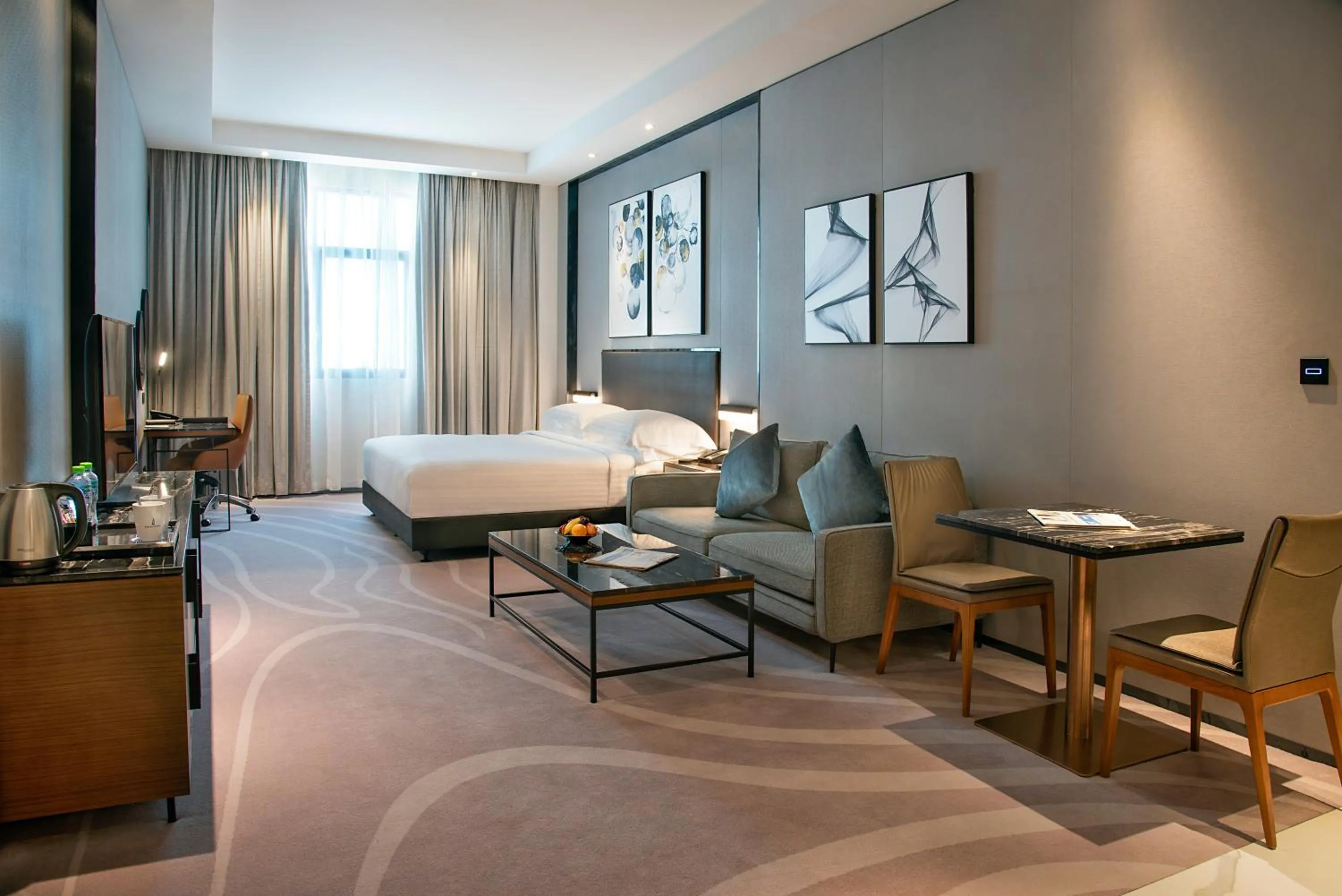 Bed in Asiana Grand Hotel