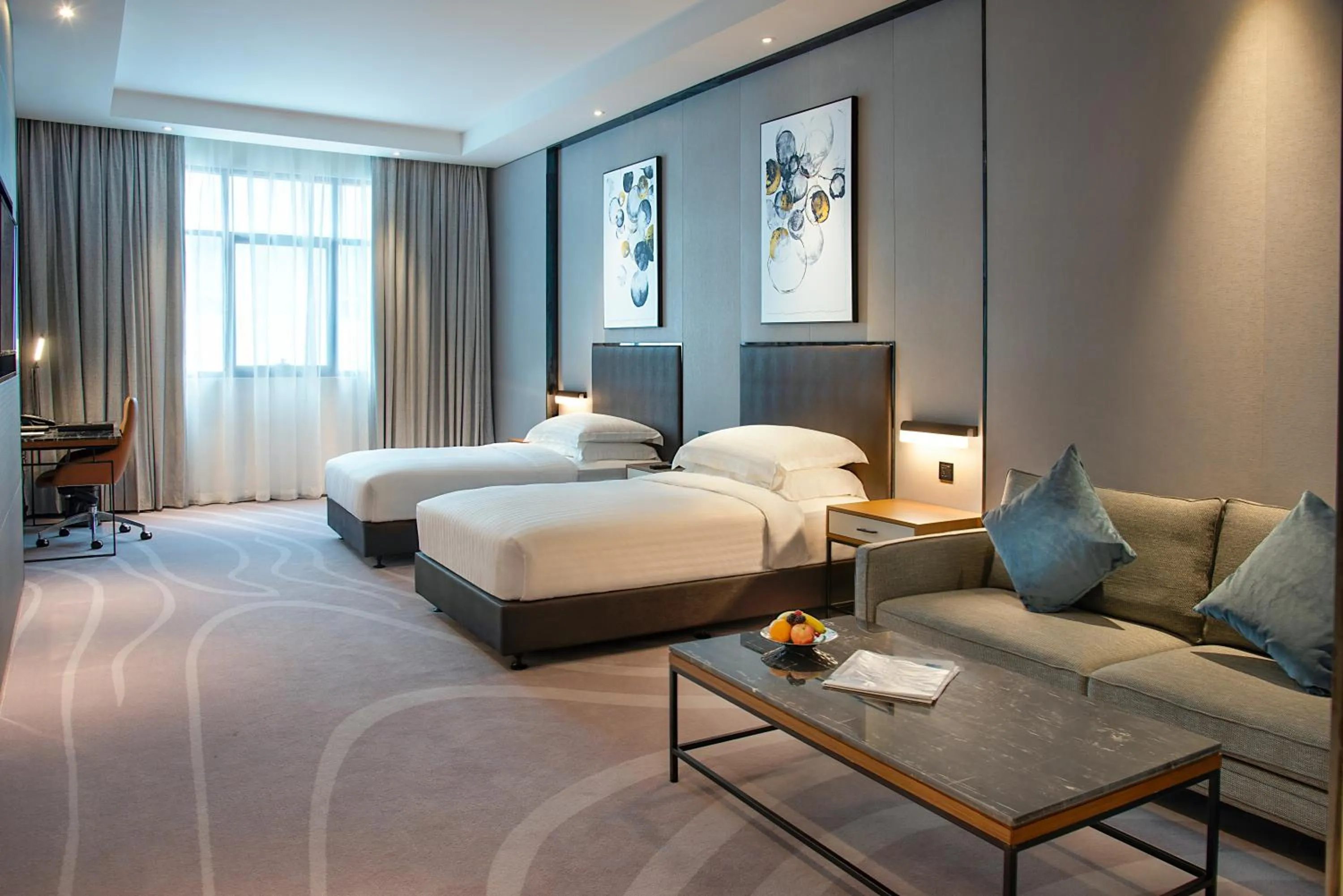 Bed in Asiana Grand Hotel