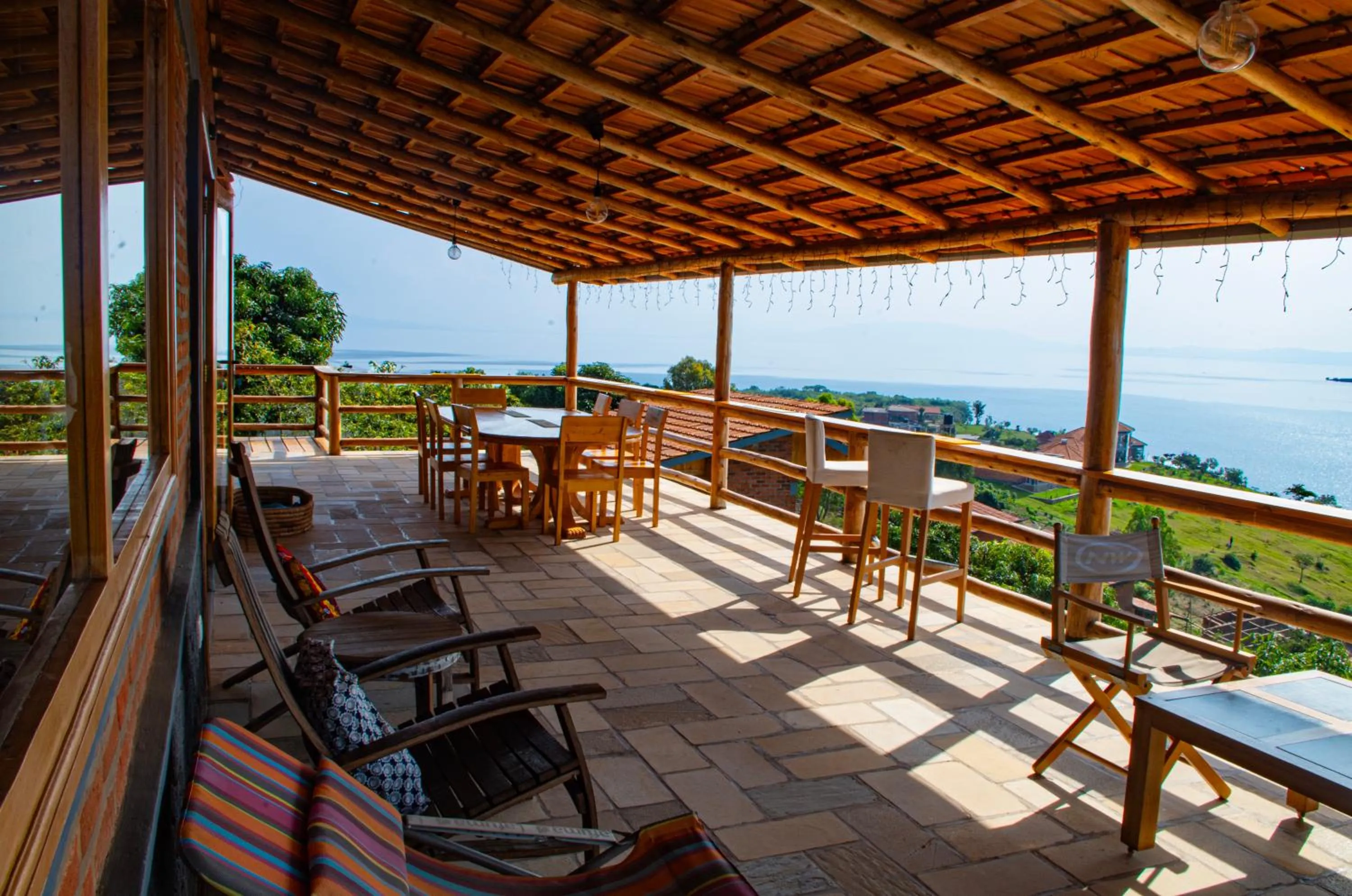 Patio in Umutuzo Lodge Kivu Lake