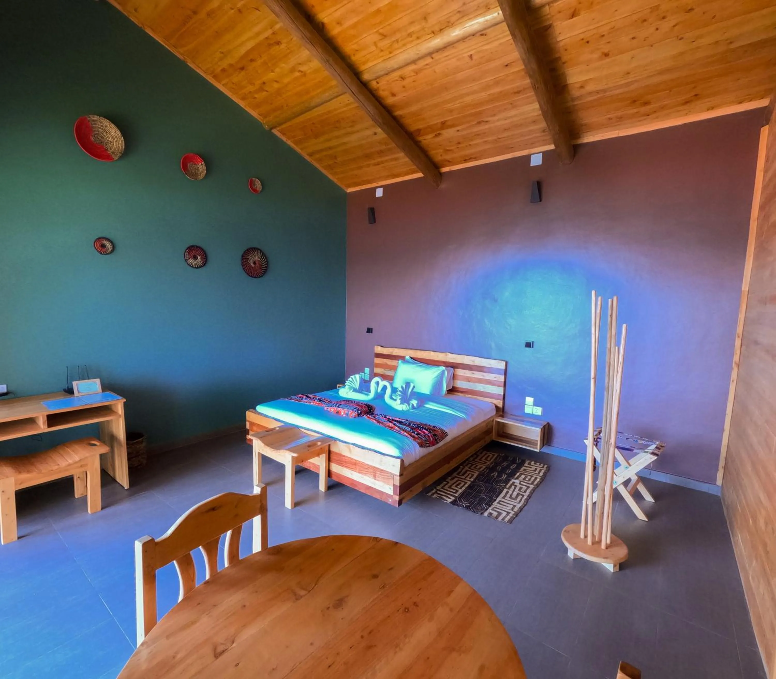 Bed in Umutuzo Lodge Kivu Lake