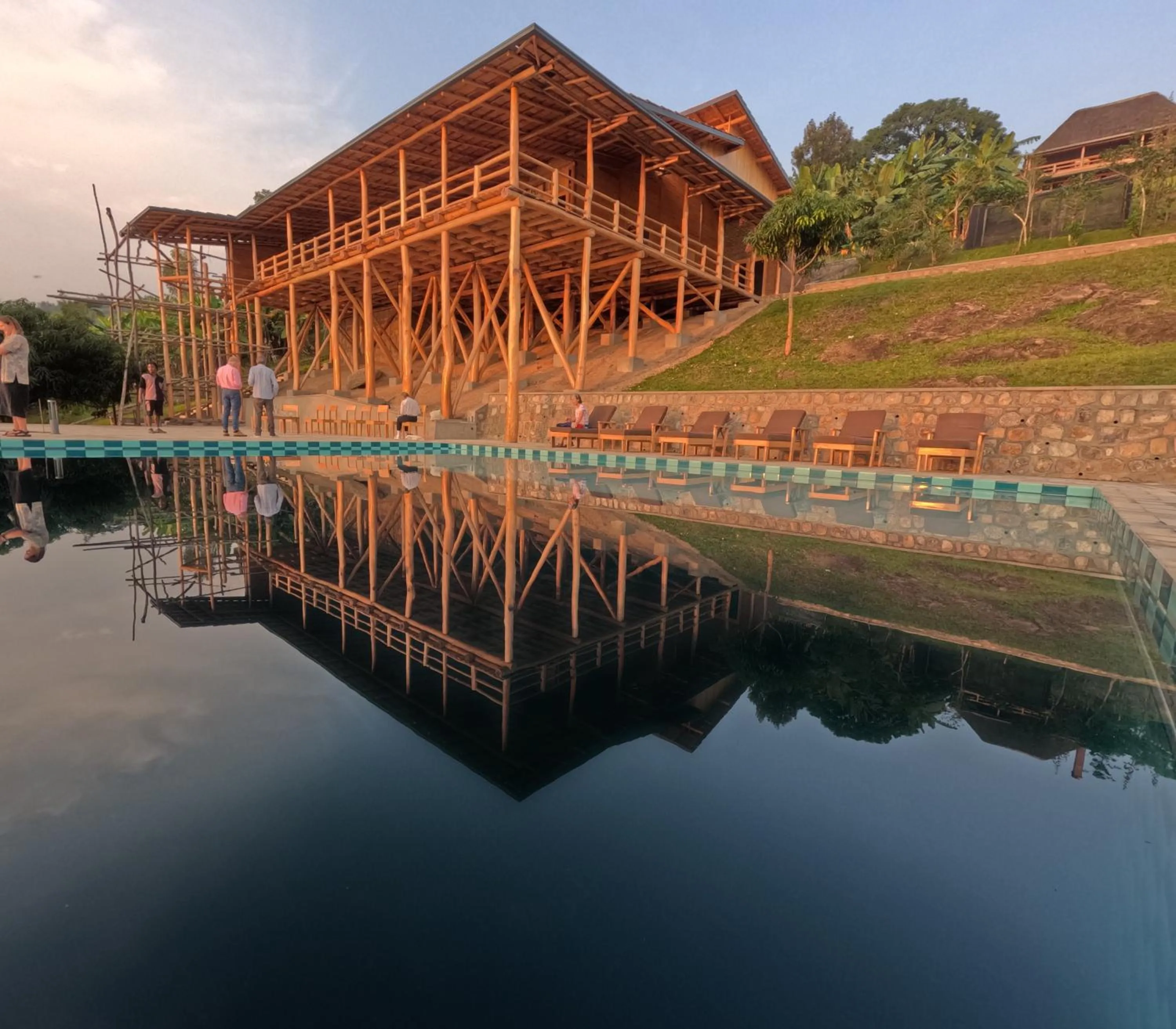 Property building in Umutuzo Lodge Kivu Lake