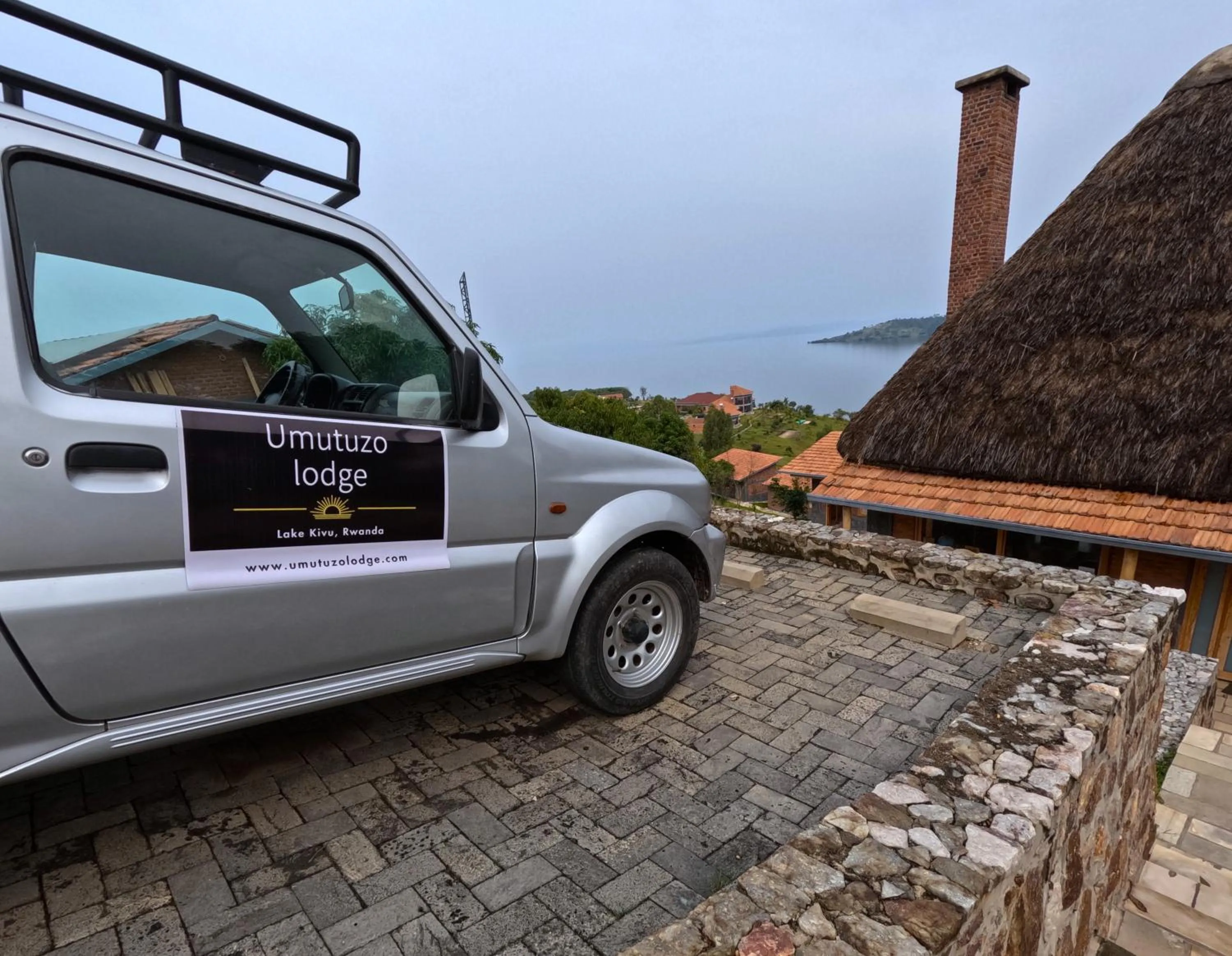 Parking in Umutuzo Lodge Kivu Lake