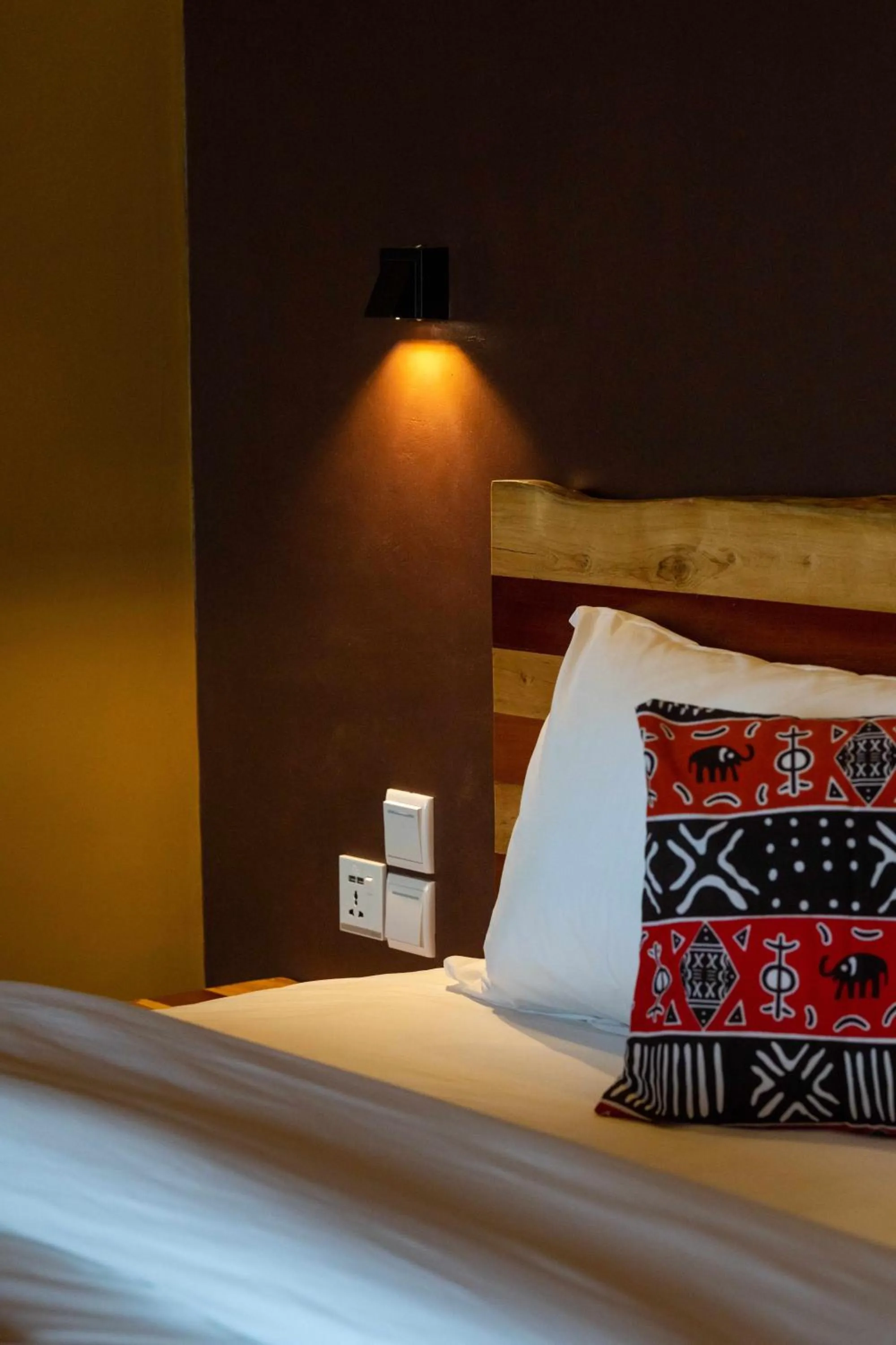 Bed in Umutuzo Lodge Kivu Lake