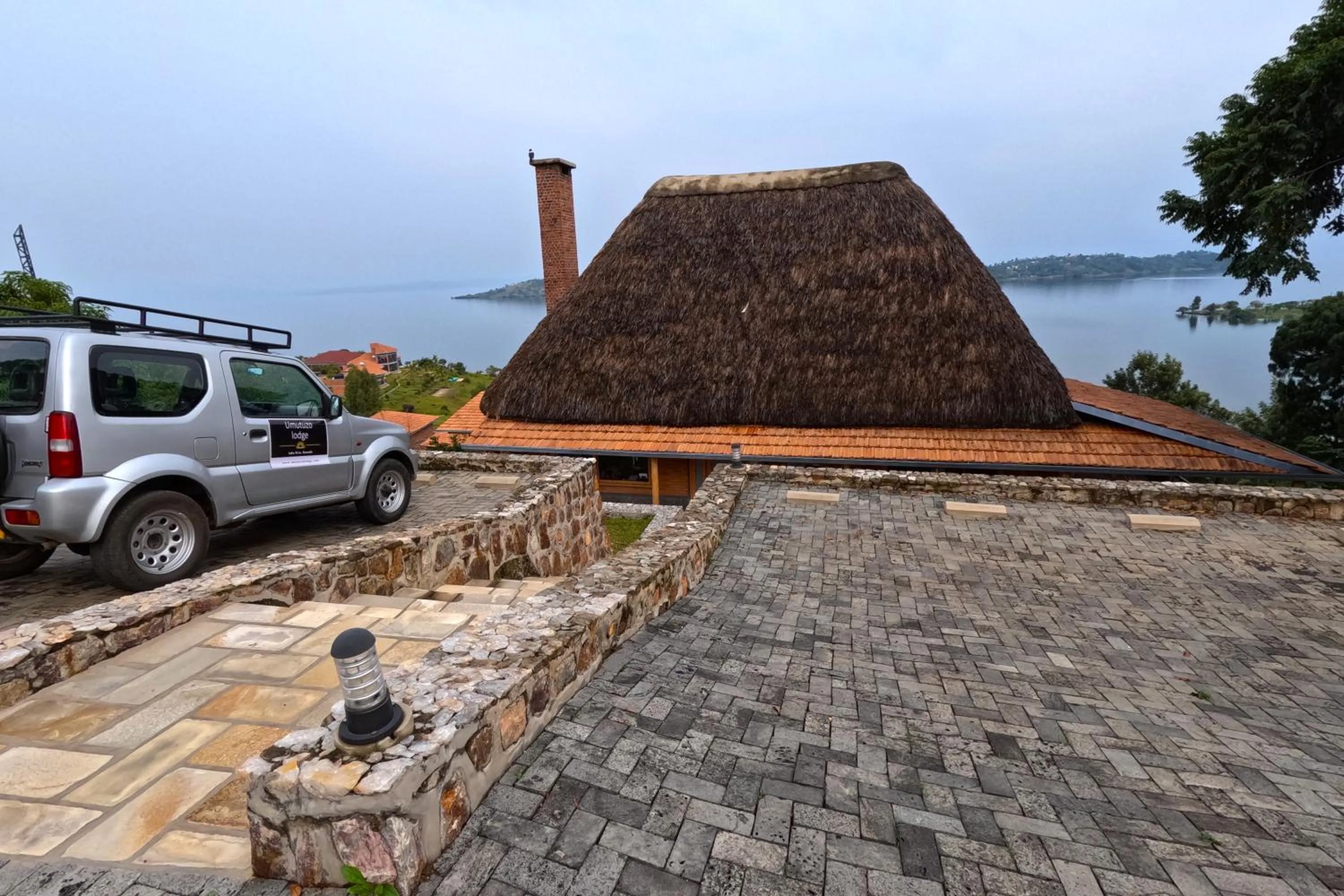 Parking in Umutuzo Lodge Kivu Lake