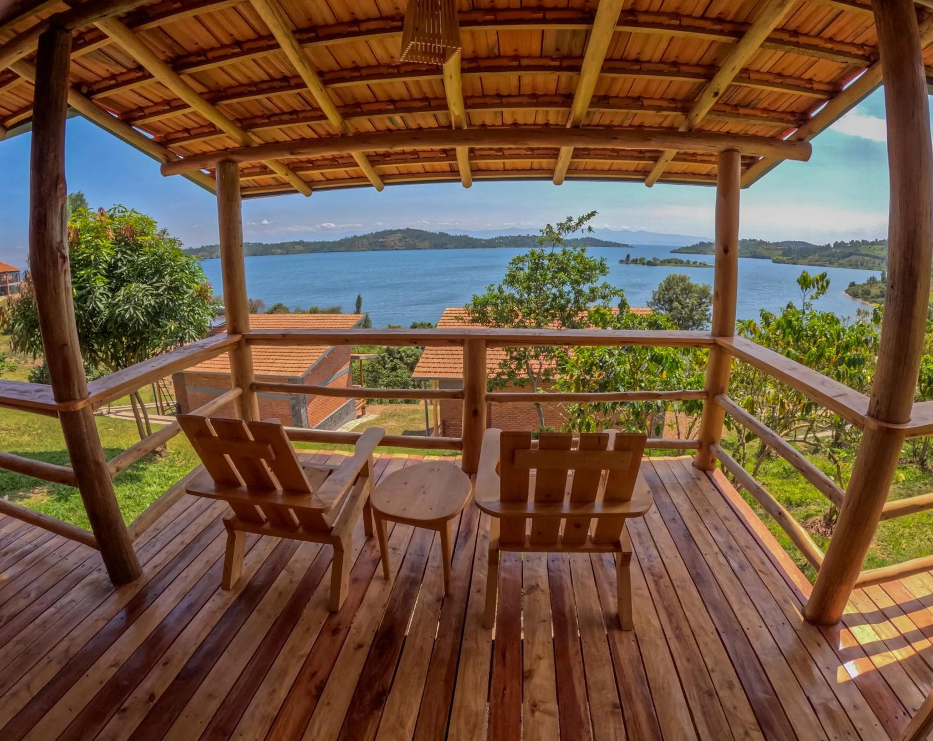 Balcony/Terrace in Umutuzo Lodge Kivu Lake