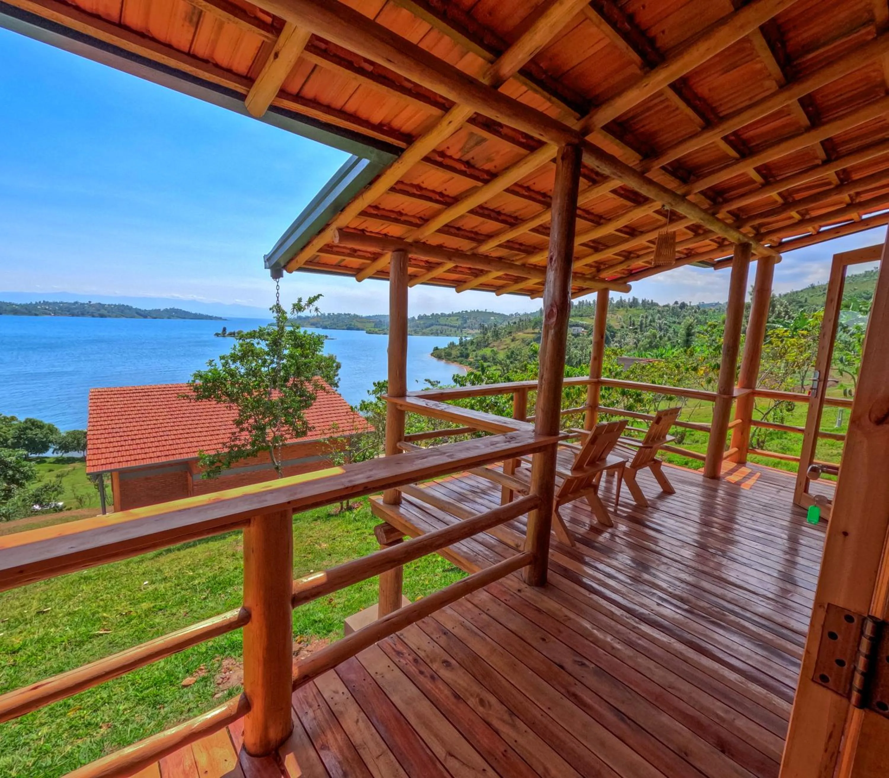 Balcony/Terrace in Umutuzo Lodge Kivu Lake