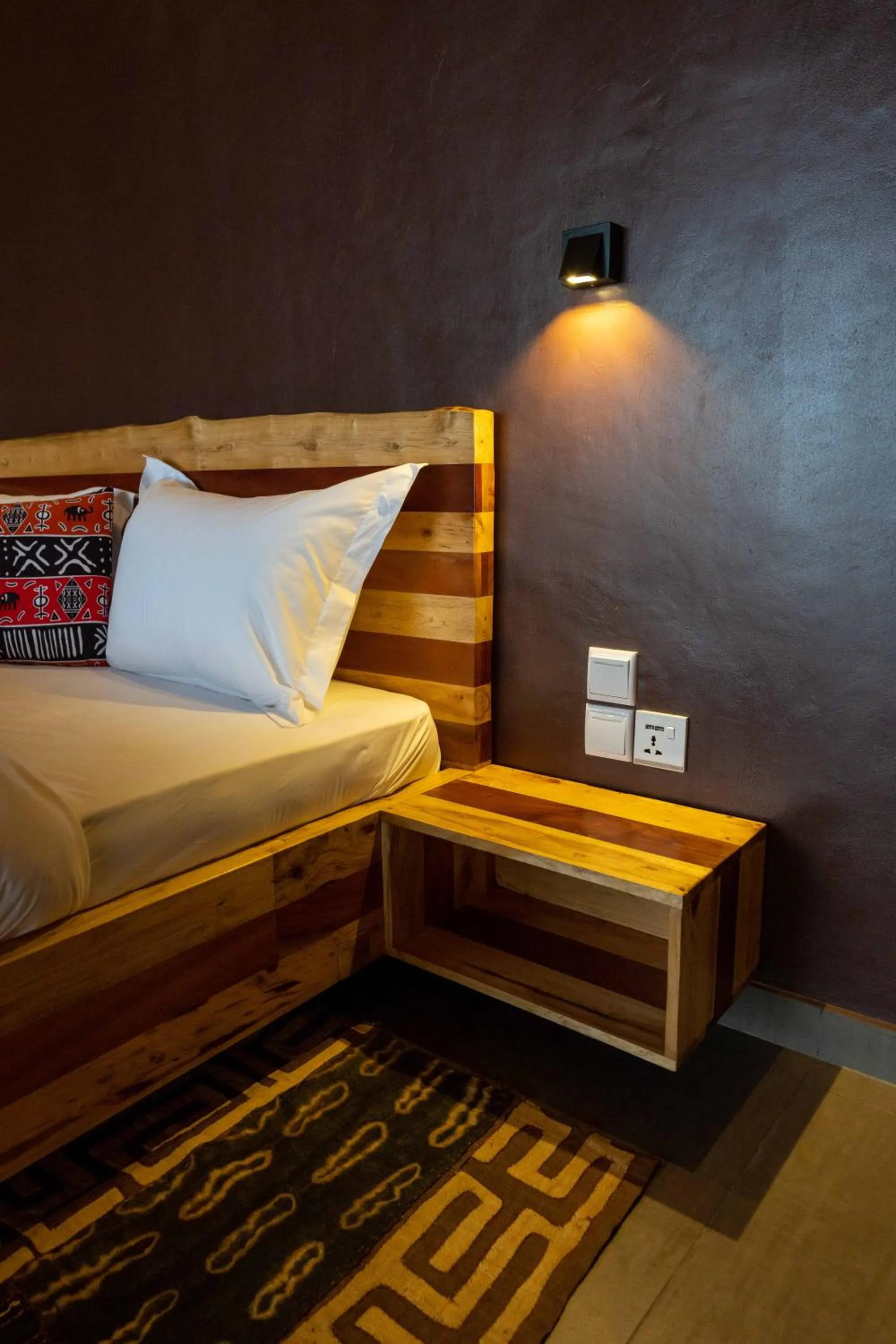 Bed in Umutuzo Lodge Kivu Lake