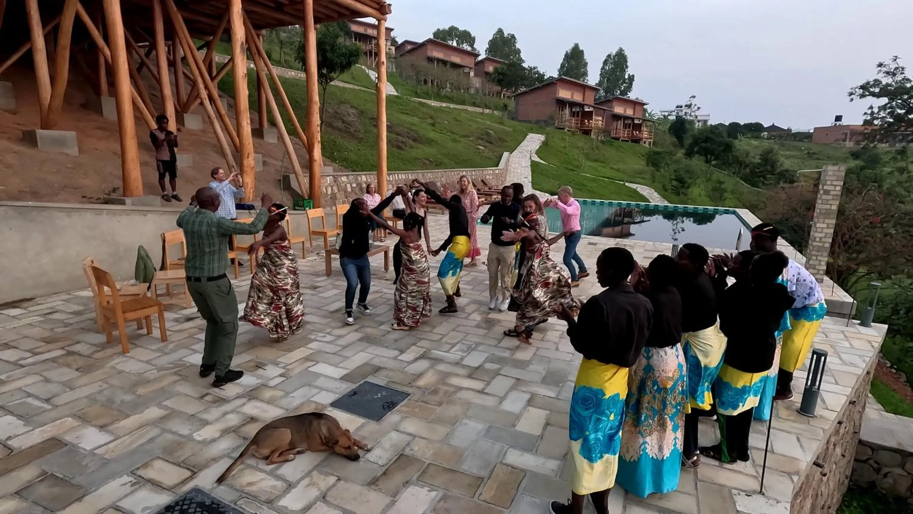 Property building in Umutuzo Lodge Kivu Lake