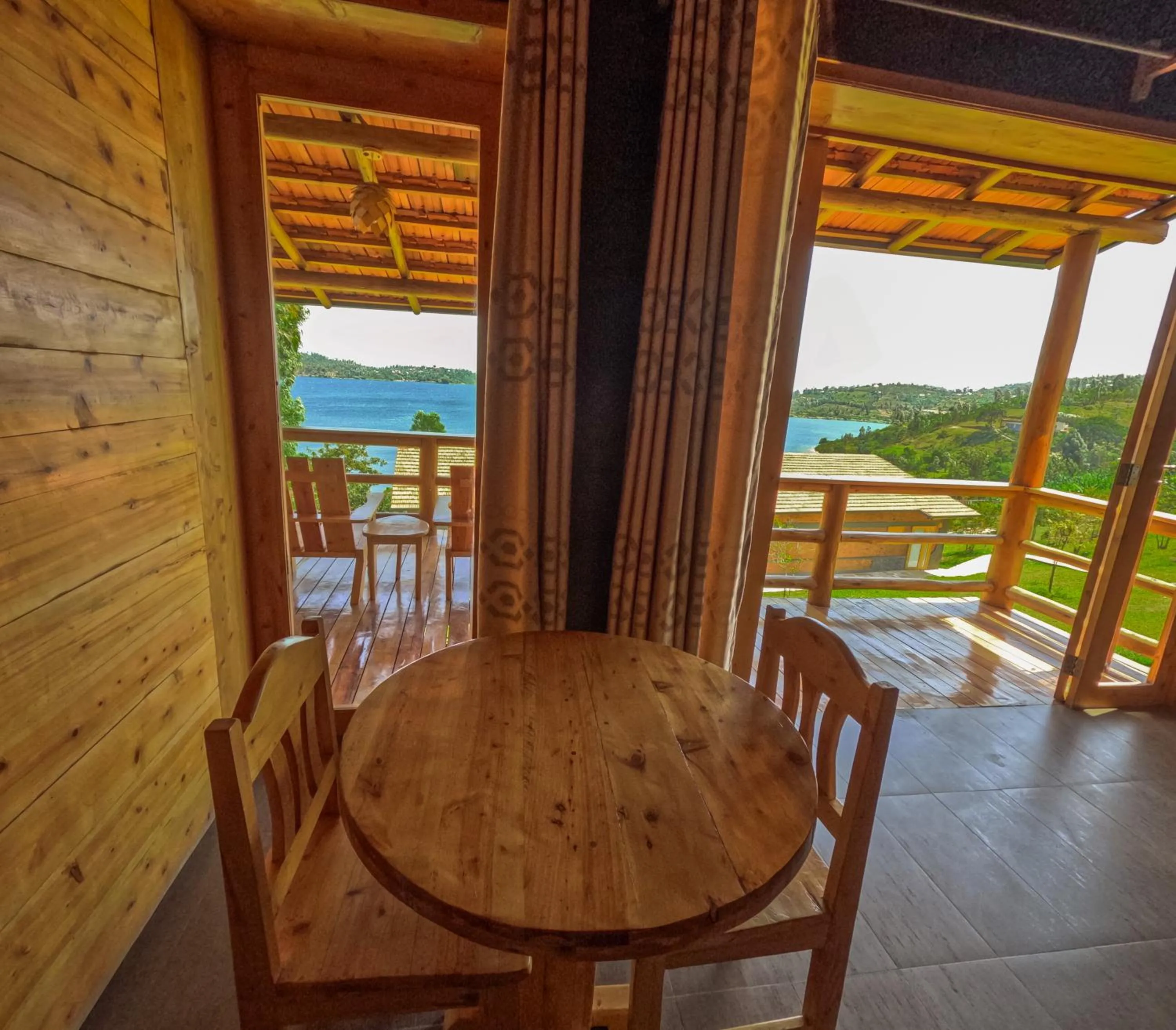 Living room in Umutuzo Lodge Kivu Lake