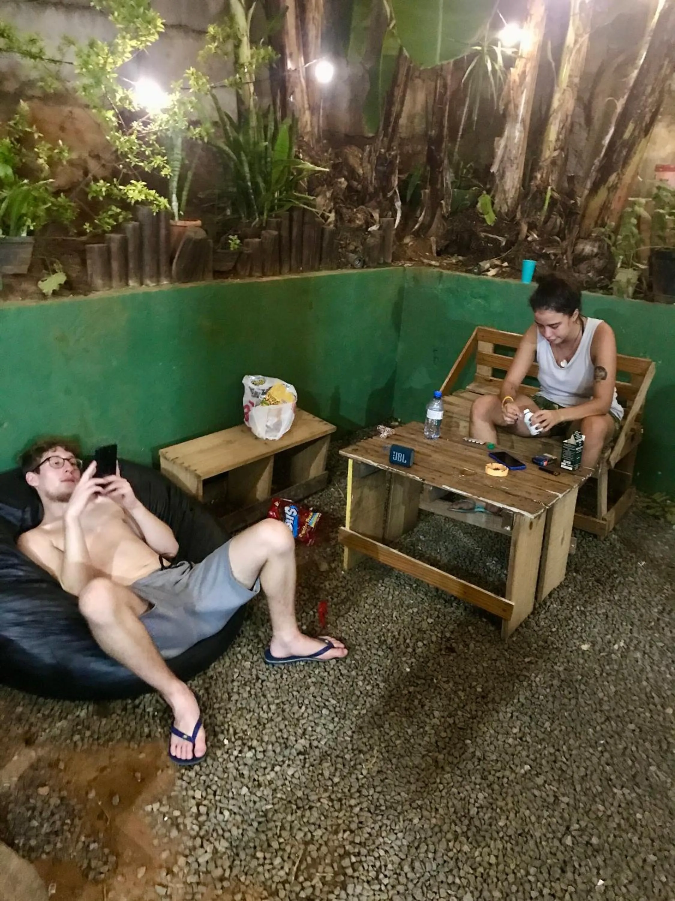 Seating area in Hostel do Rasta