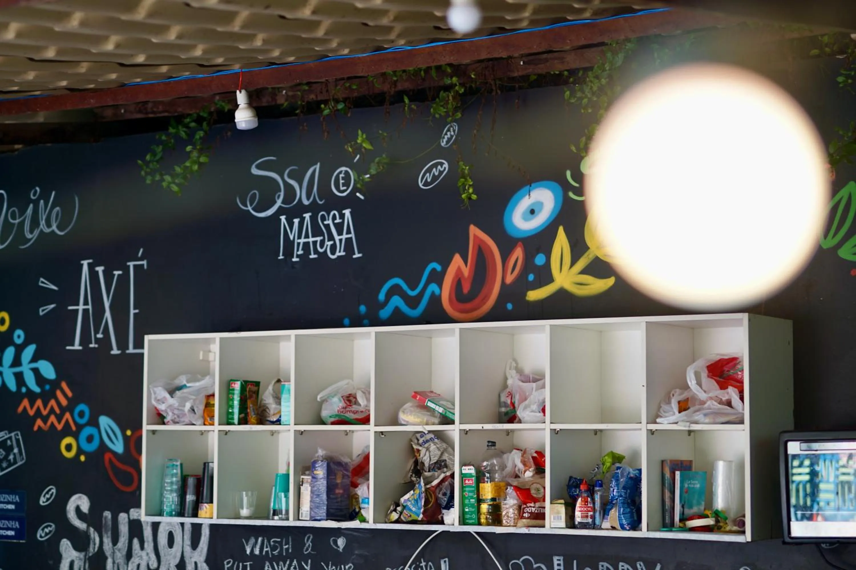 Kitchen or kitchenette in Hostel do Rasta