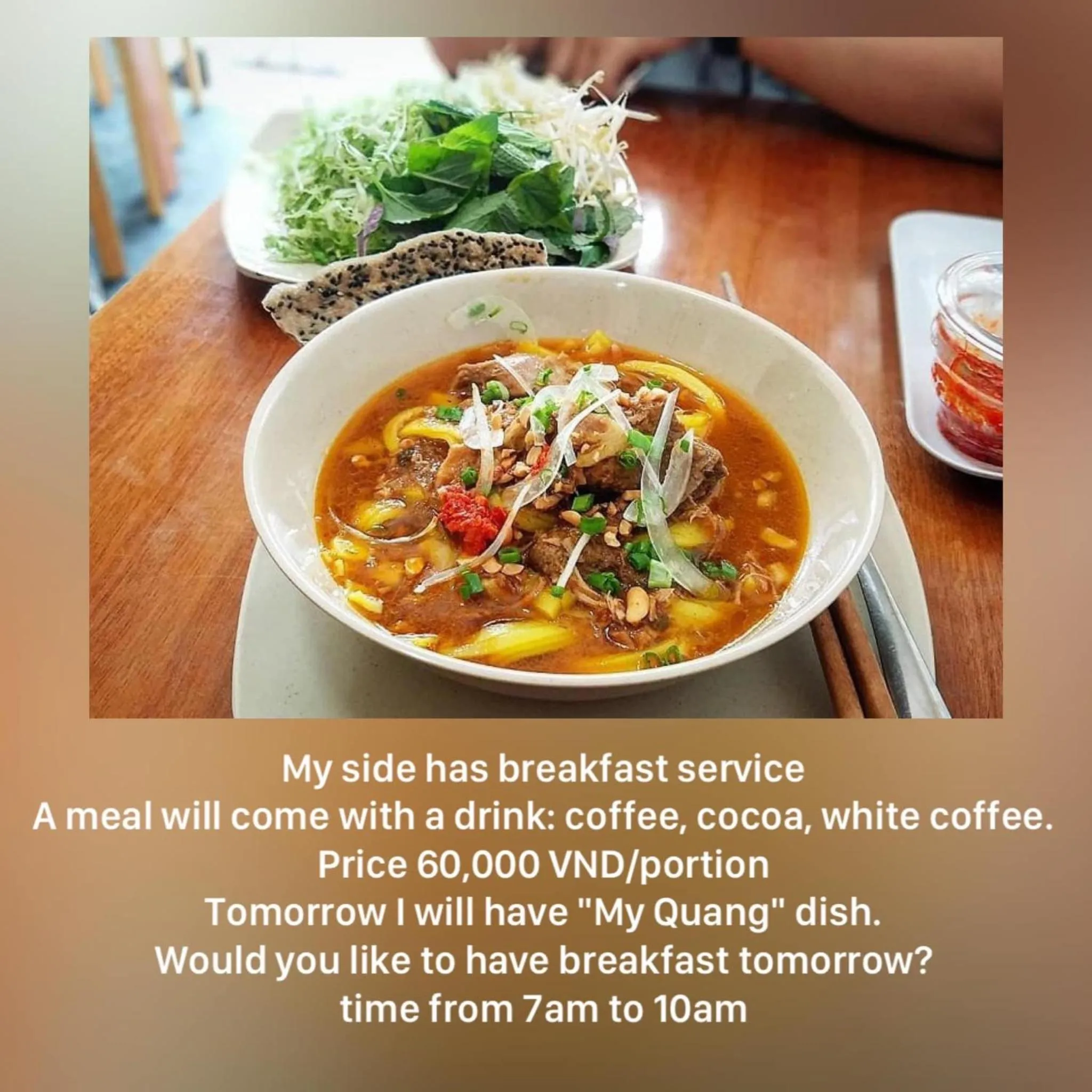 Breakfast in Hoa Son Village Da Lat