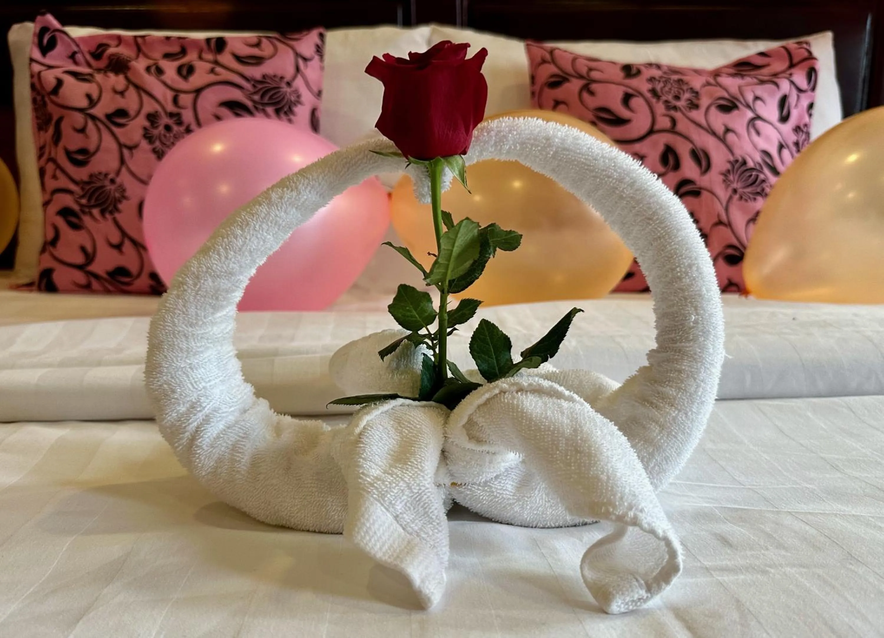 Bed in The Five Senses Boutique Hotel