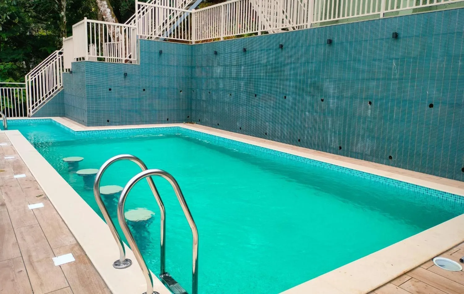 Pool view in British County Resorts