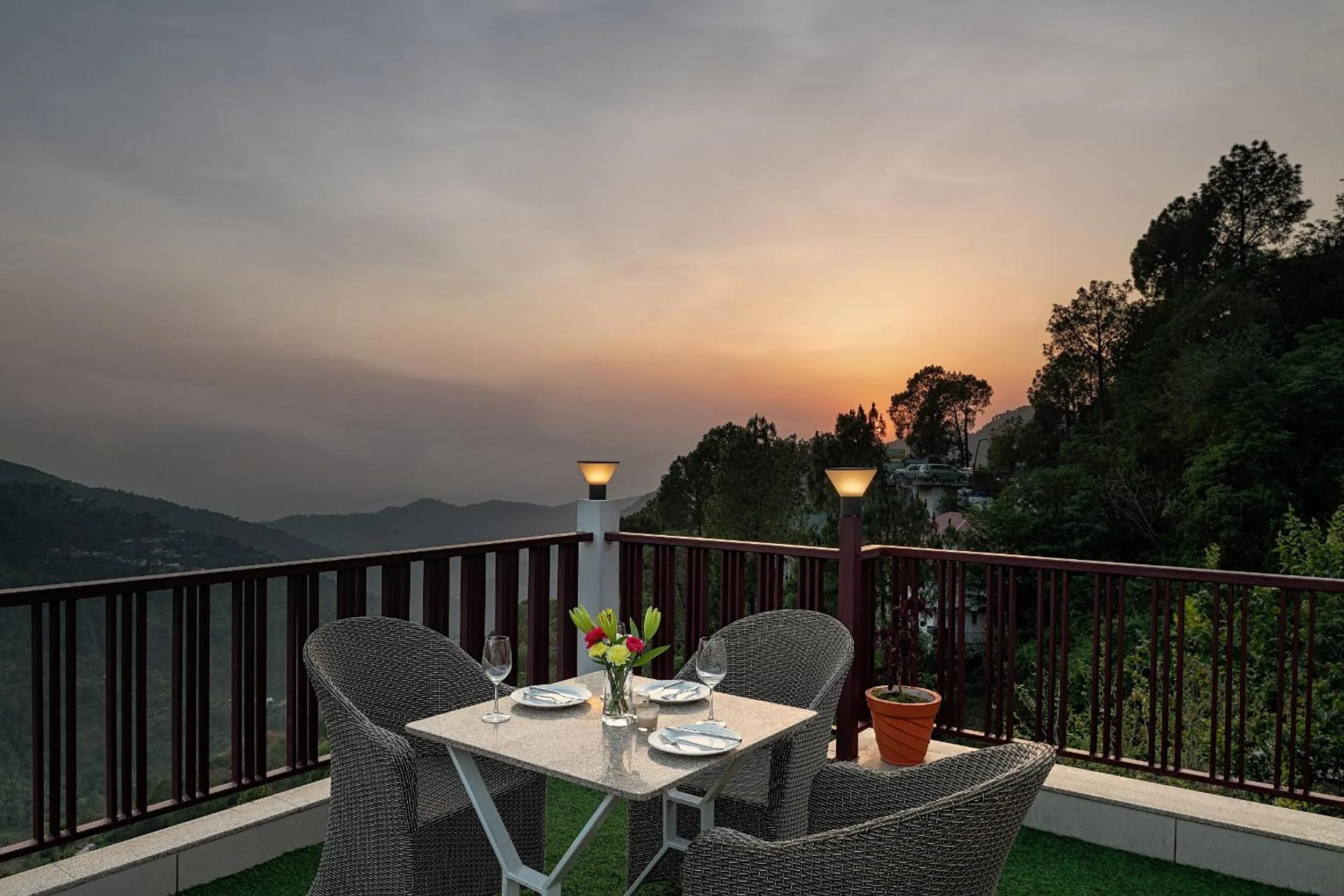 Balcony/Terrace in Hotel The Chabal