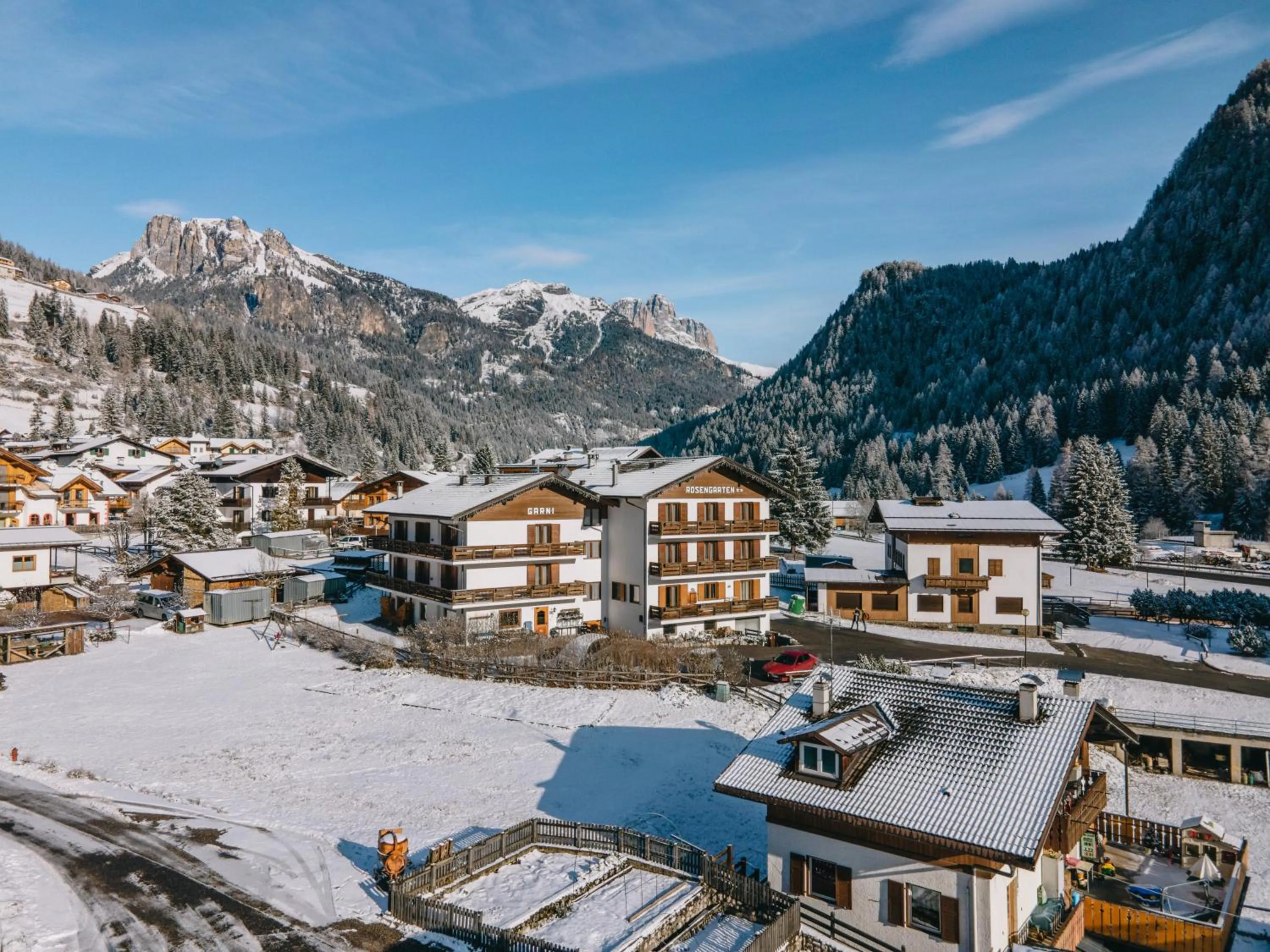 Property building in Hotel Garnì Rosengarten