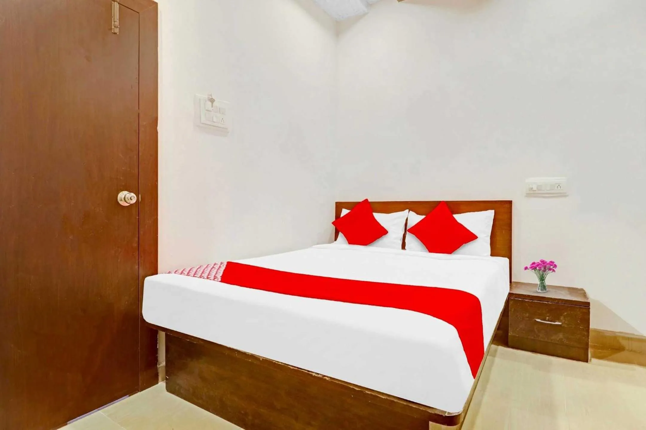 Bedroom, Bed in Hotel O R Square Near LB Nagar Metro Station