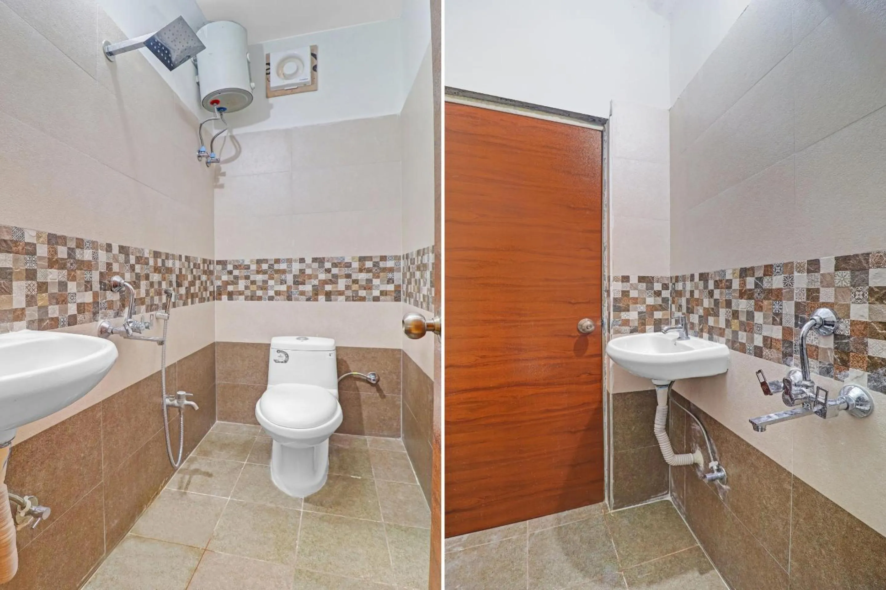 Bathroom in Hotel O R Square Near LB Nagar Metro Station