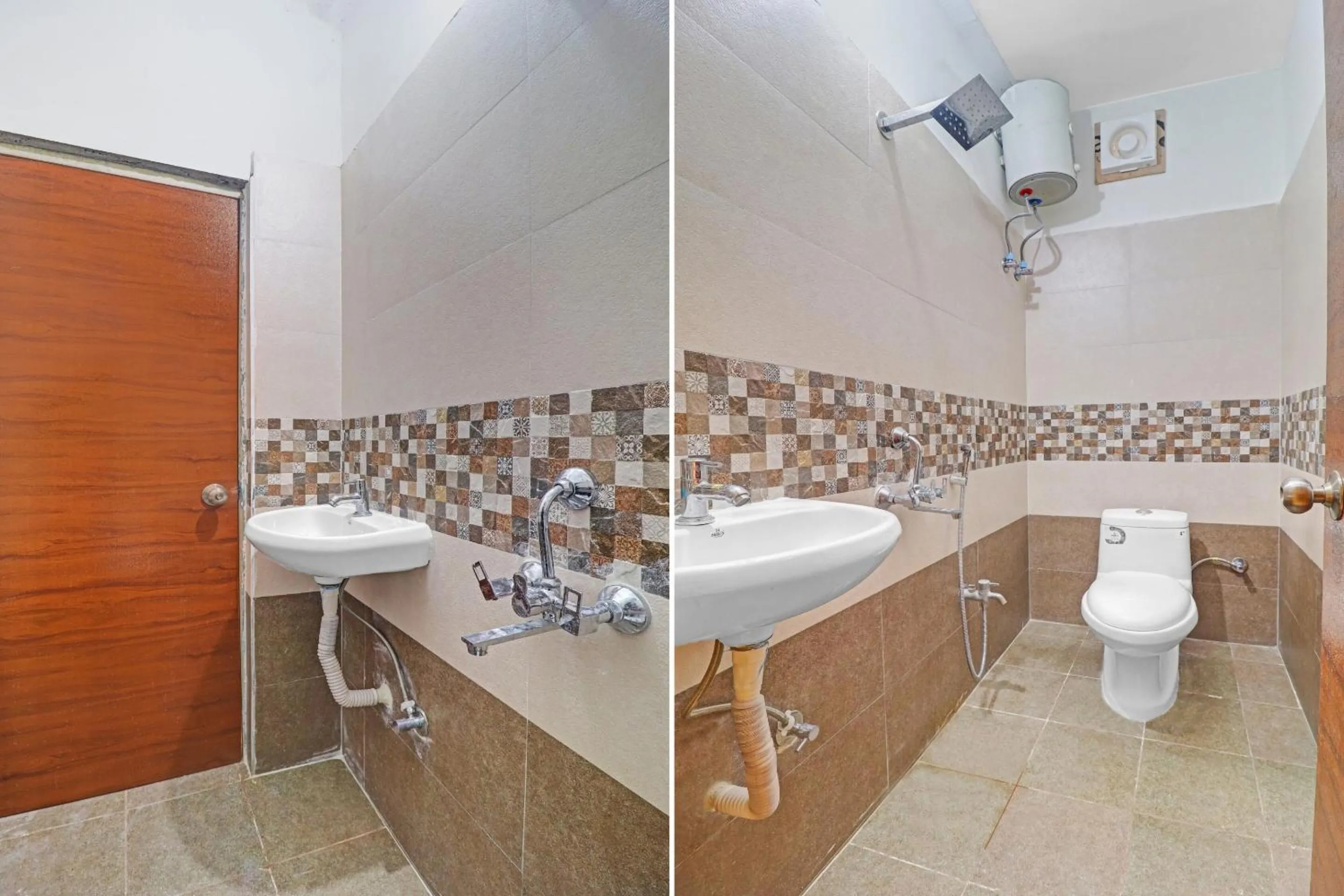 Bathroom in Hotel O R Square Near LB Nagar Metro Station
