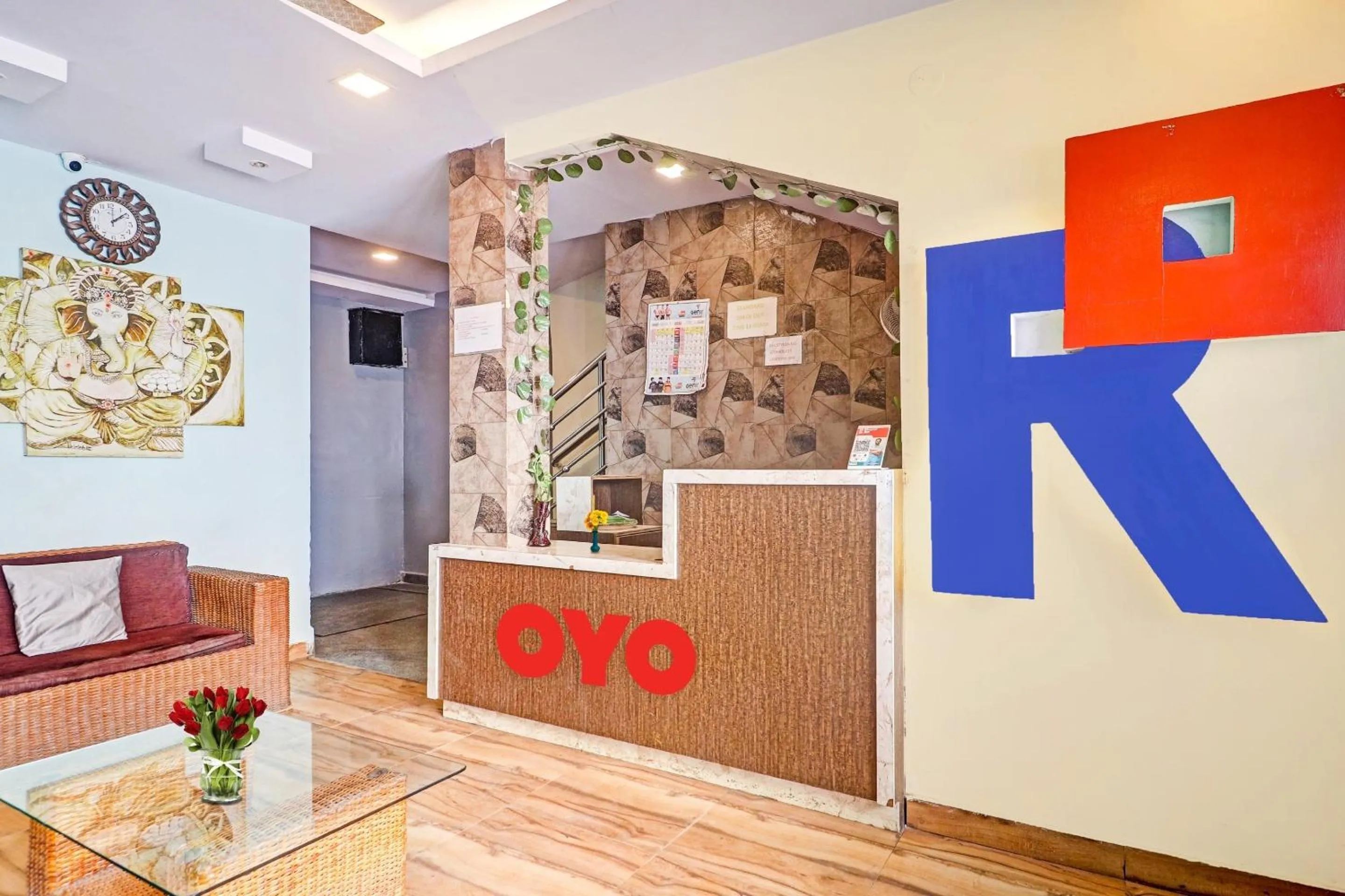 Lobby or reception in Hotel O R Square Near LB Nagar Metro Station