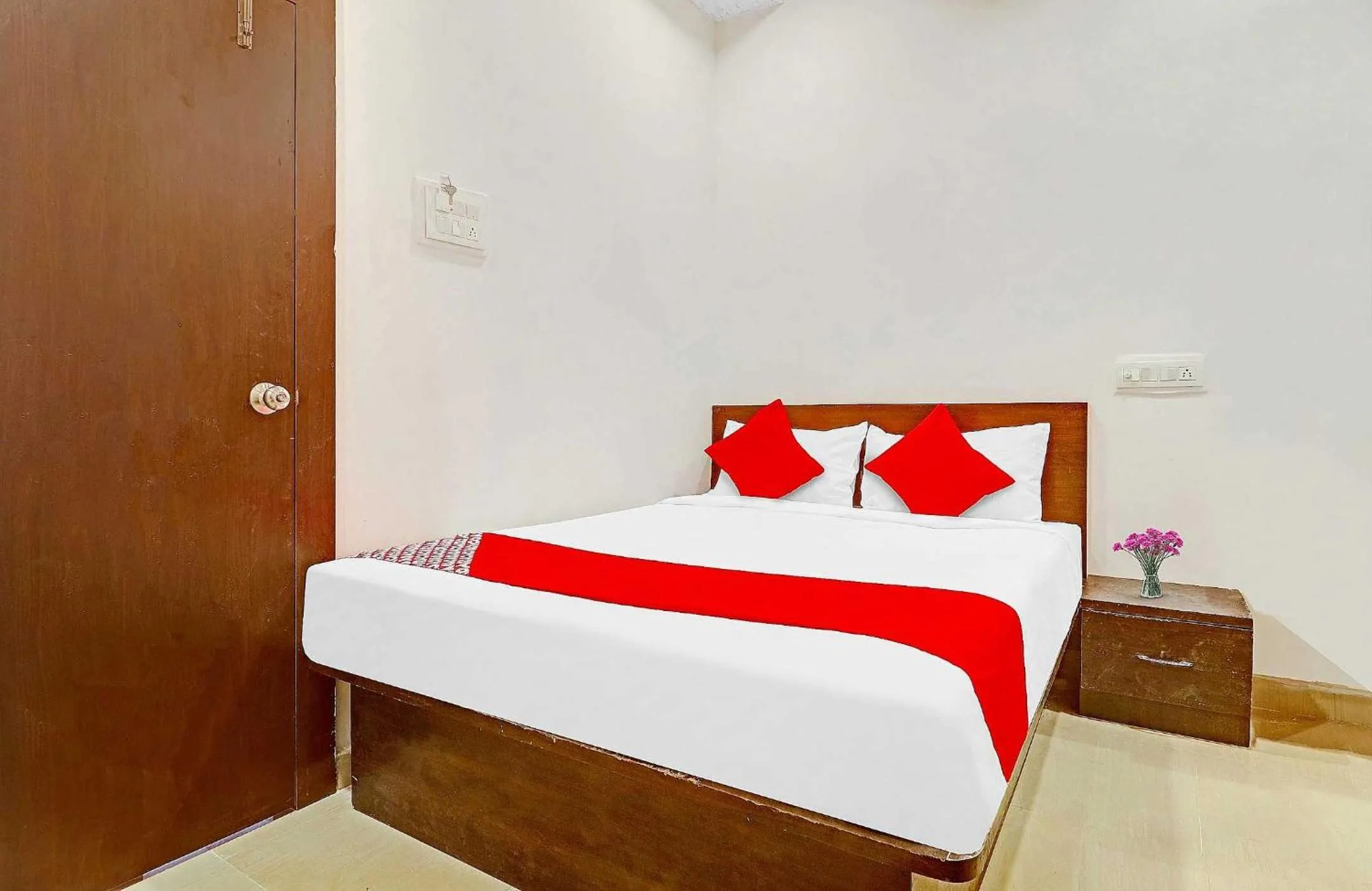 Bedroom, Bed in Hotel O R Square Near LB Nagar Metro Station