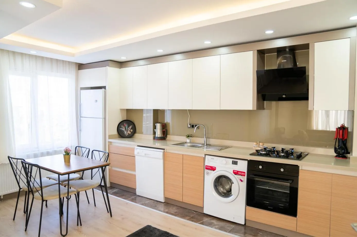 Kitchen or kitchenette in ABC Apart Hotel