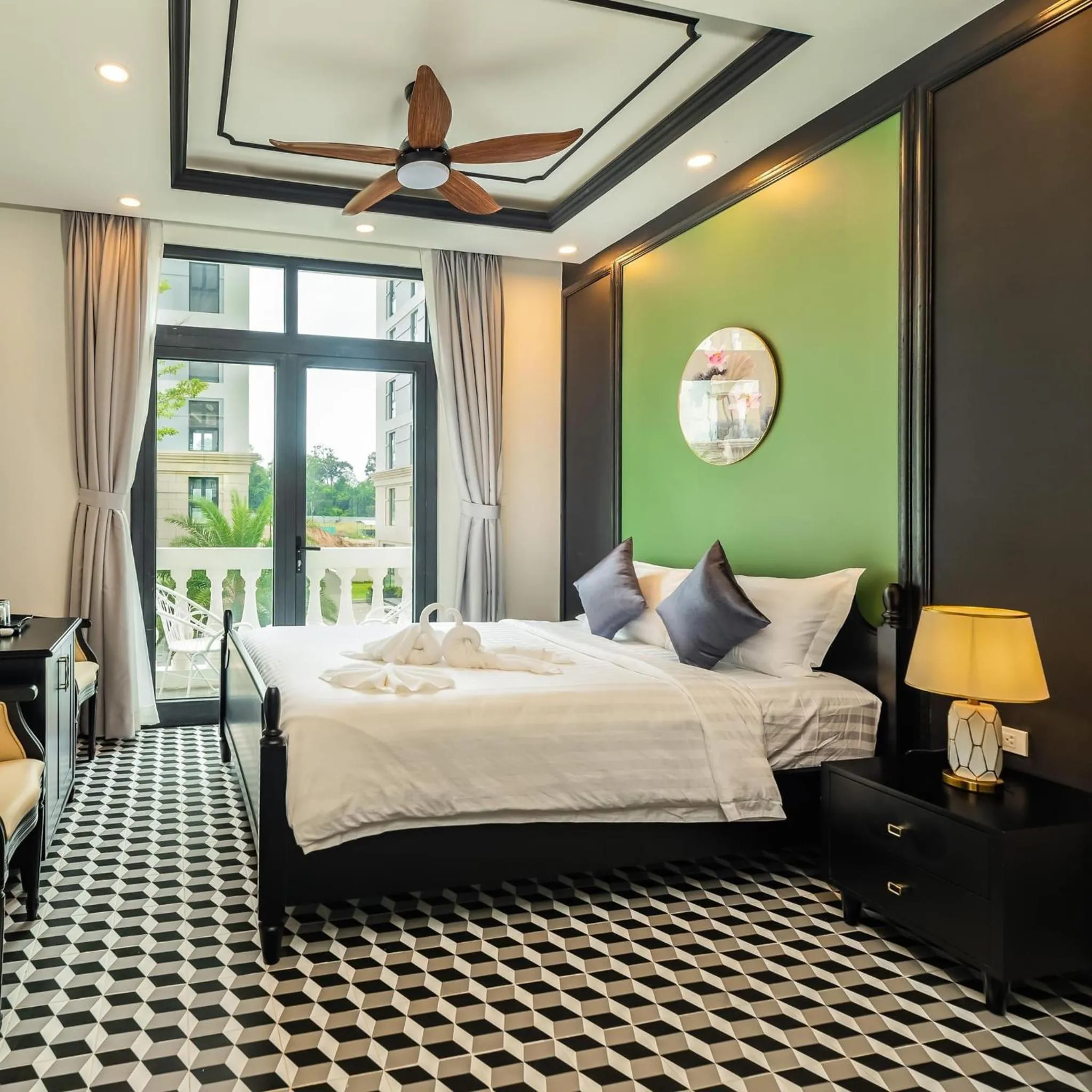 Photo of the whole room, Bed in Le Palmier Phu Quoc Hotel - Free Shuttle To Grand World