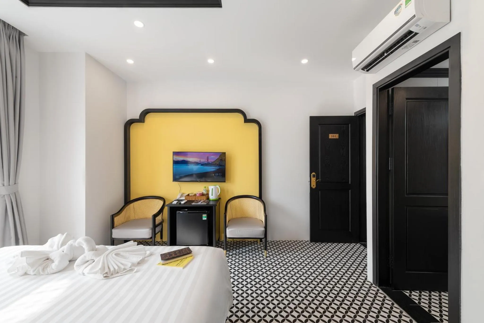 Photo of the whole room, Bed in Le Palmier Phu Quoc Hotel - Free Shuttle To Grand World