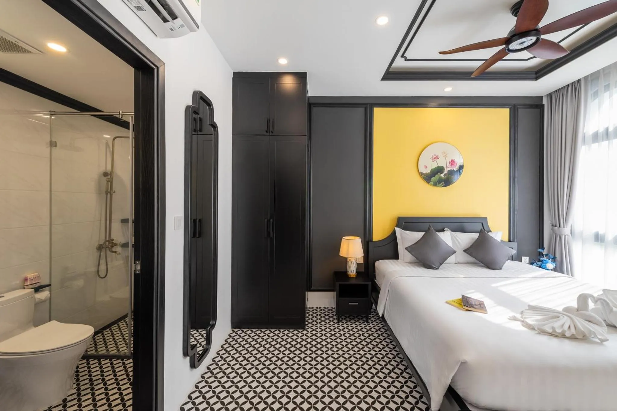 Photo of the whole room, Bed in Le Palmier Phu Quoc Hotel - Free Shuttle To Grand World