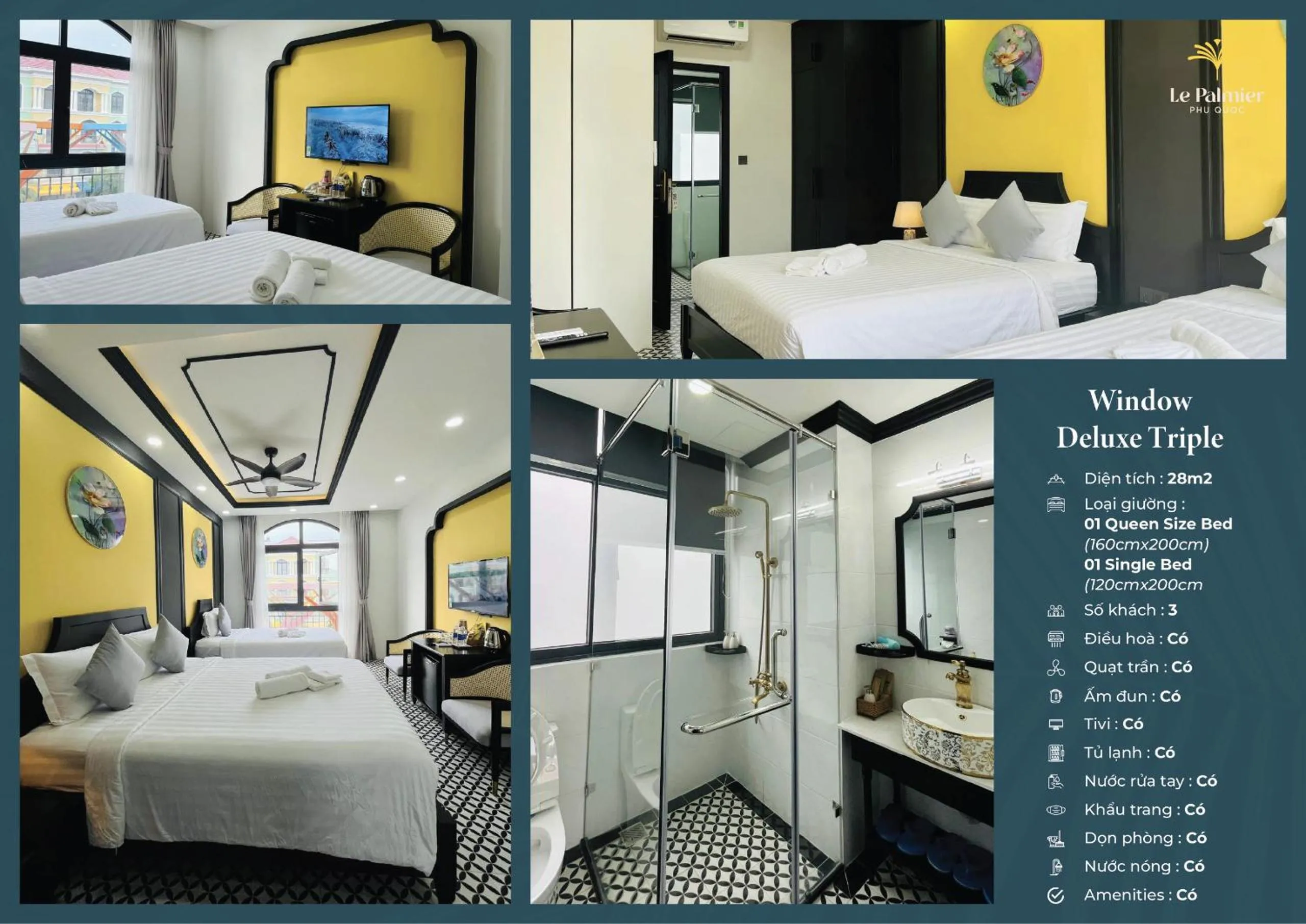 Bed in Le Palmier Phu Quoc Hotel - Free Shuttle To Grand World