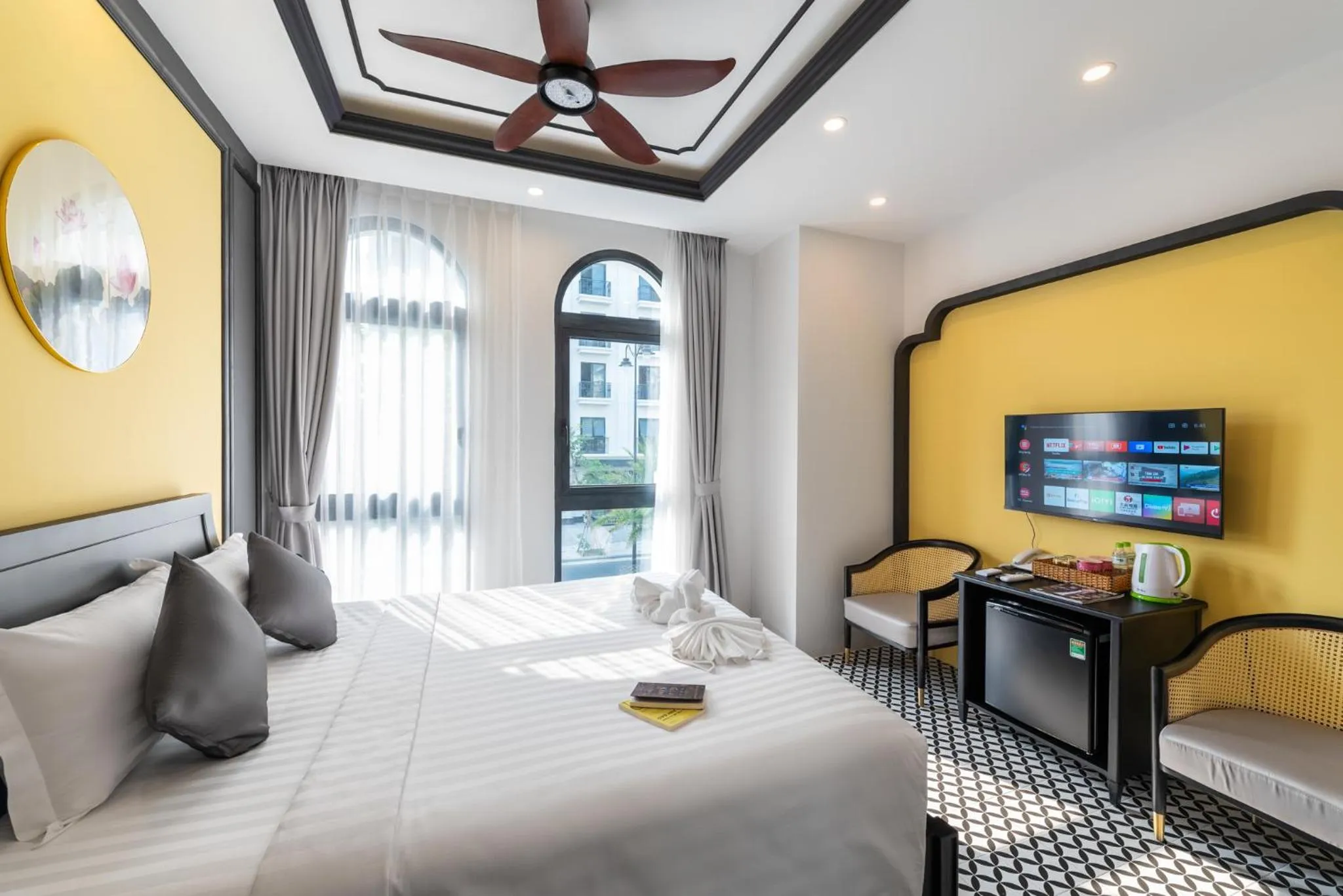 Photo of the whole room, Bed in Le Palmier Phu Quoc Hotel - Free Shuttle To Grand World