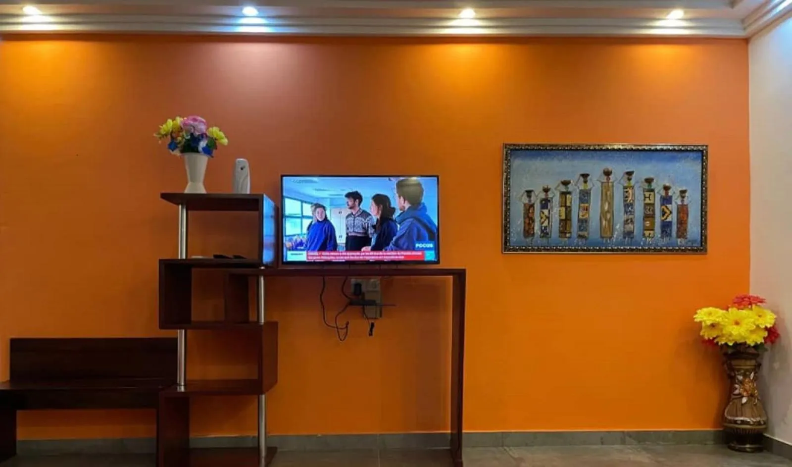 TV and multimedia in Hôtel Guest House Quatre Saisons