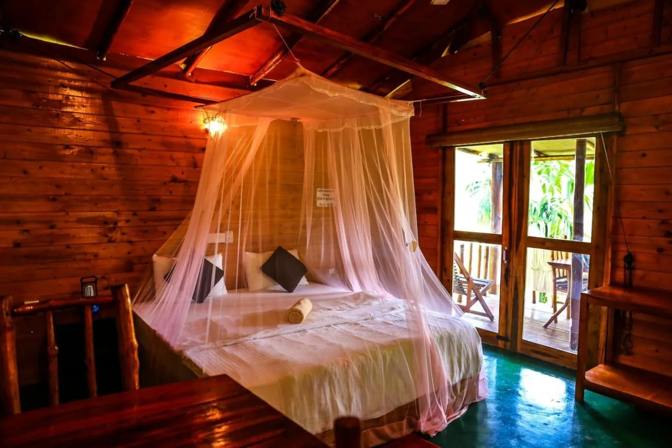 Bedroom in Ella Bamboo Cabana