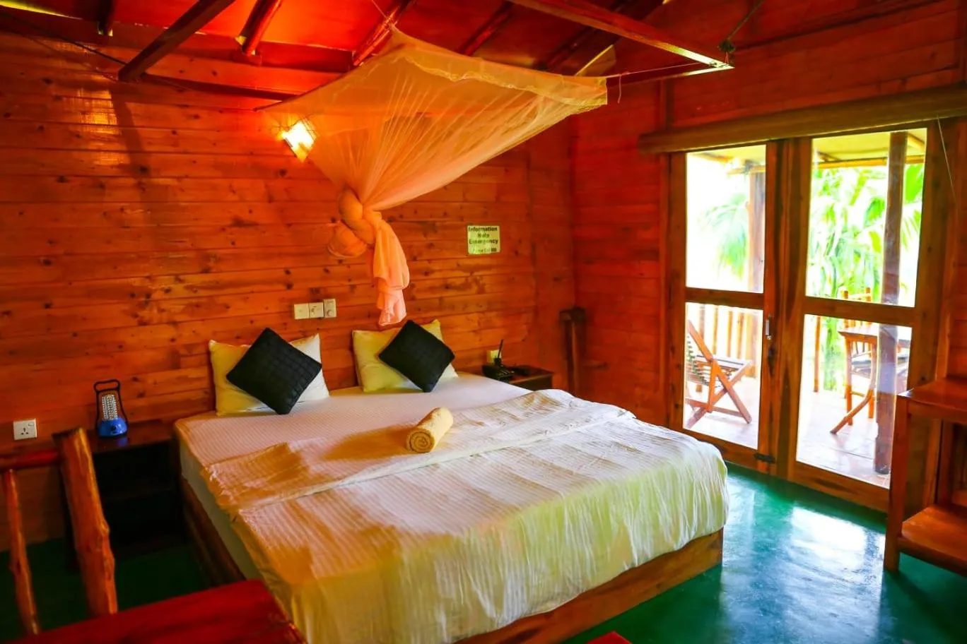 Bedroom in Ella Bamboo Cabana