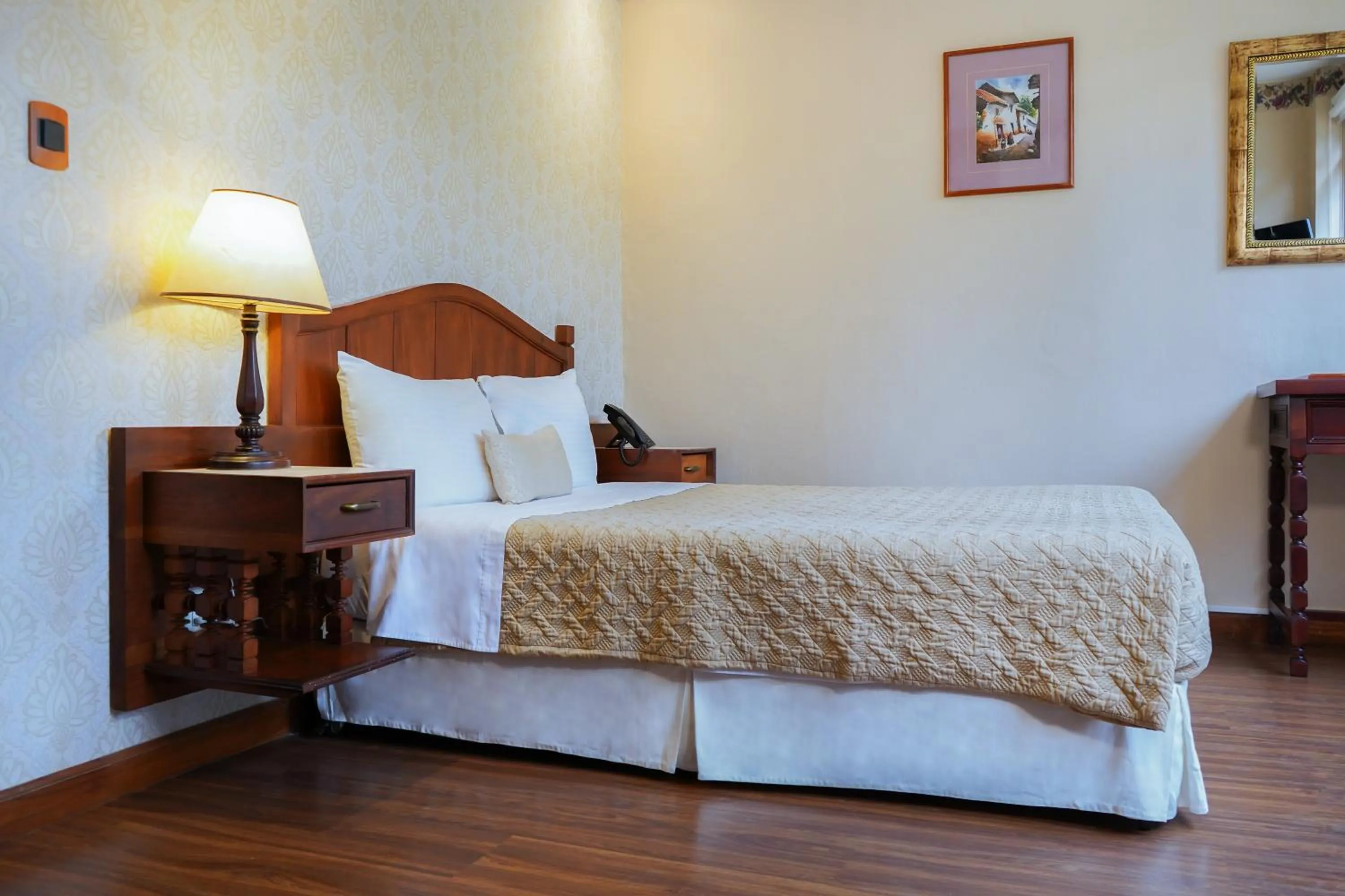 Bed in Uzhupud Garden Hotel & Lodge