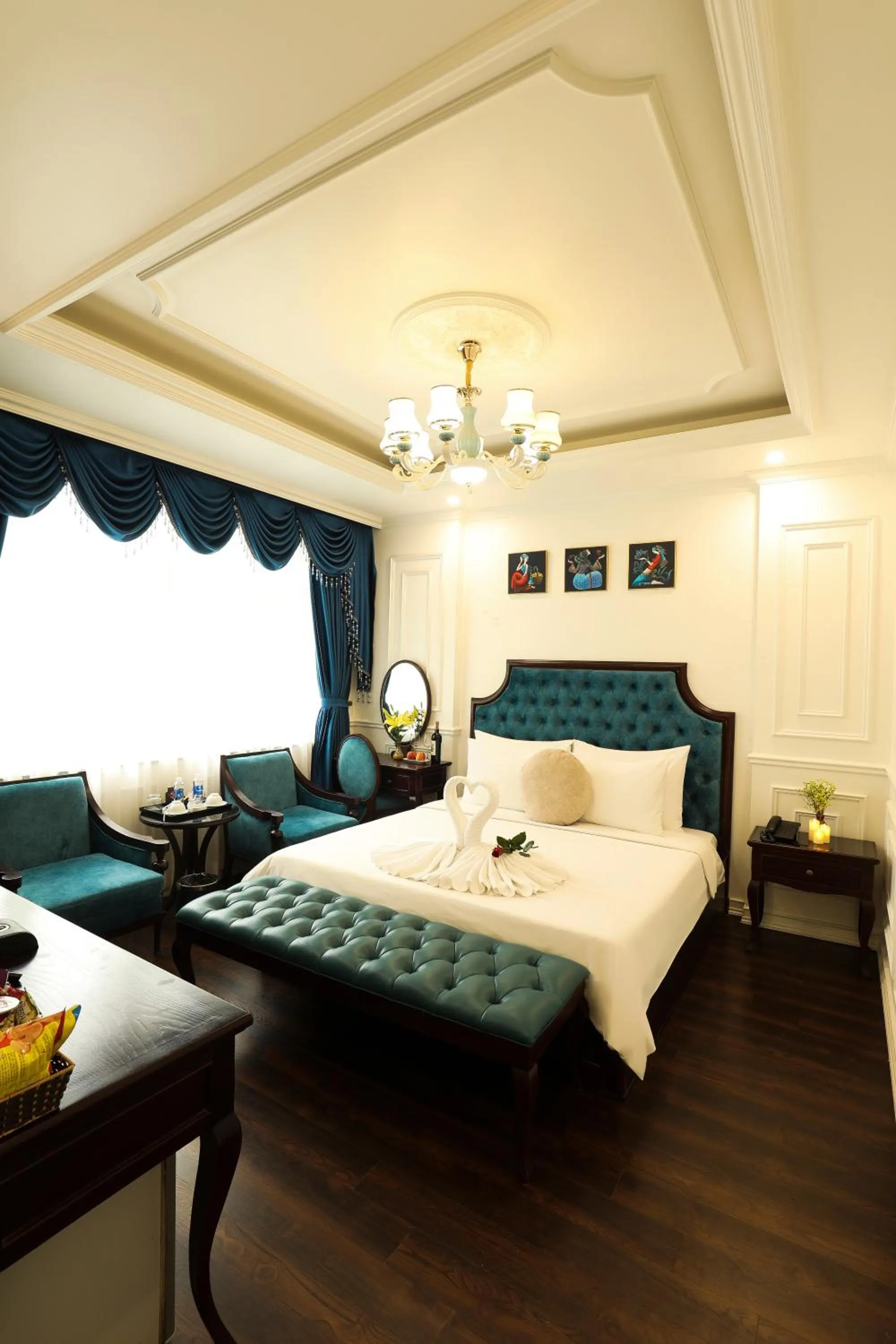 Bed in Hoàng Gia Xa La Boutique Hotel