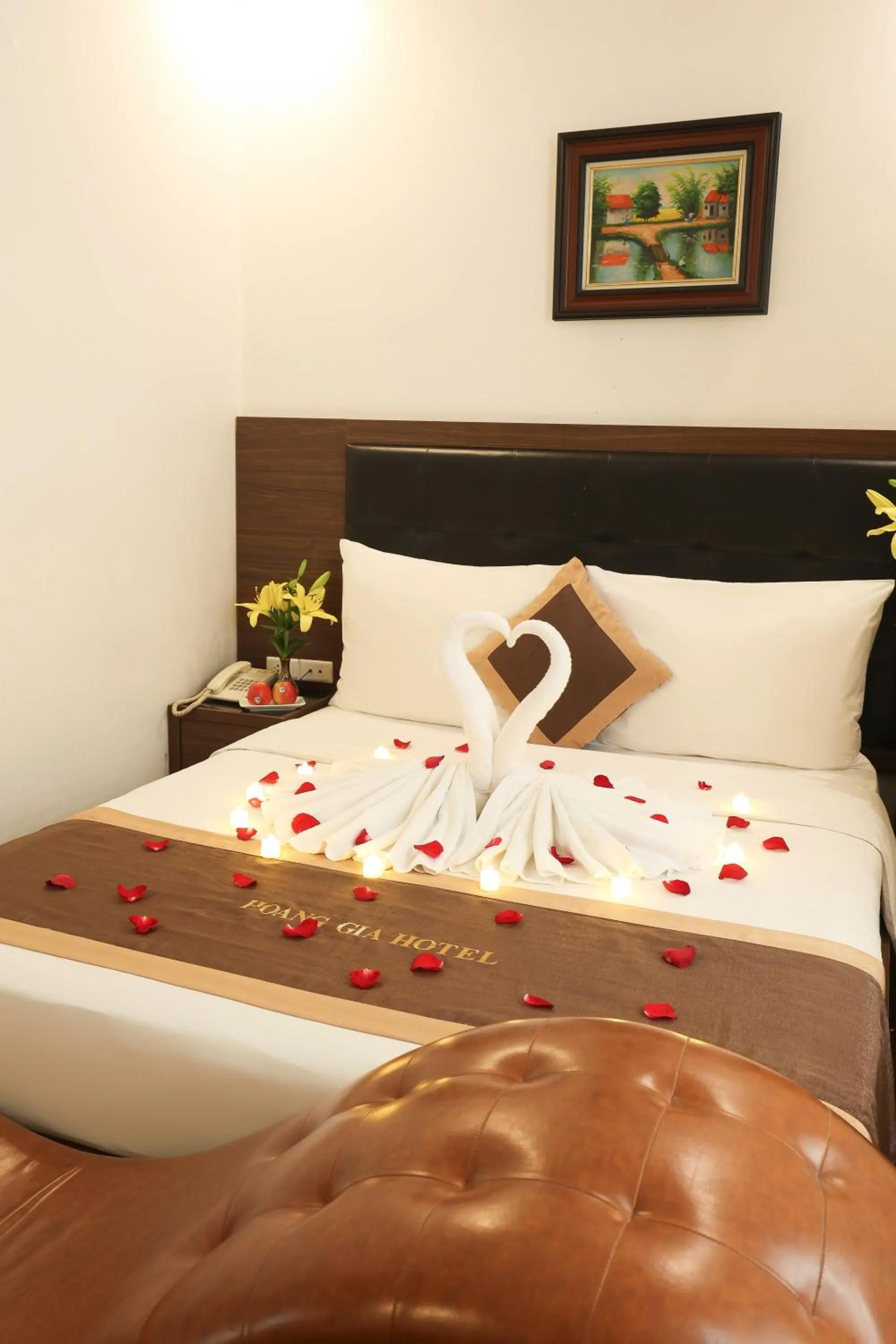 Bed in Hoàng Gia Xa La Boutique Hotel