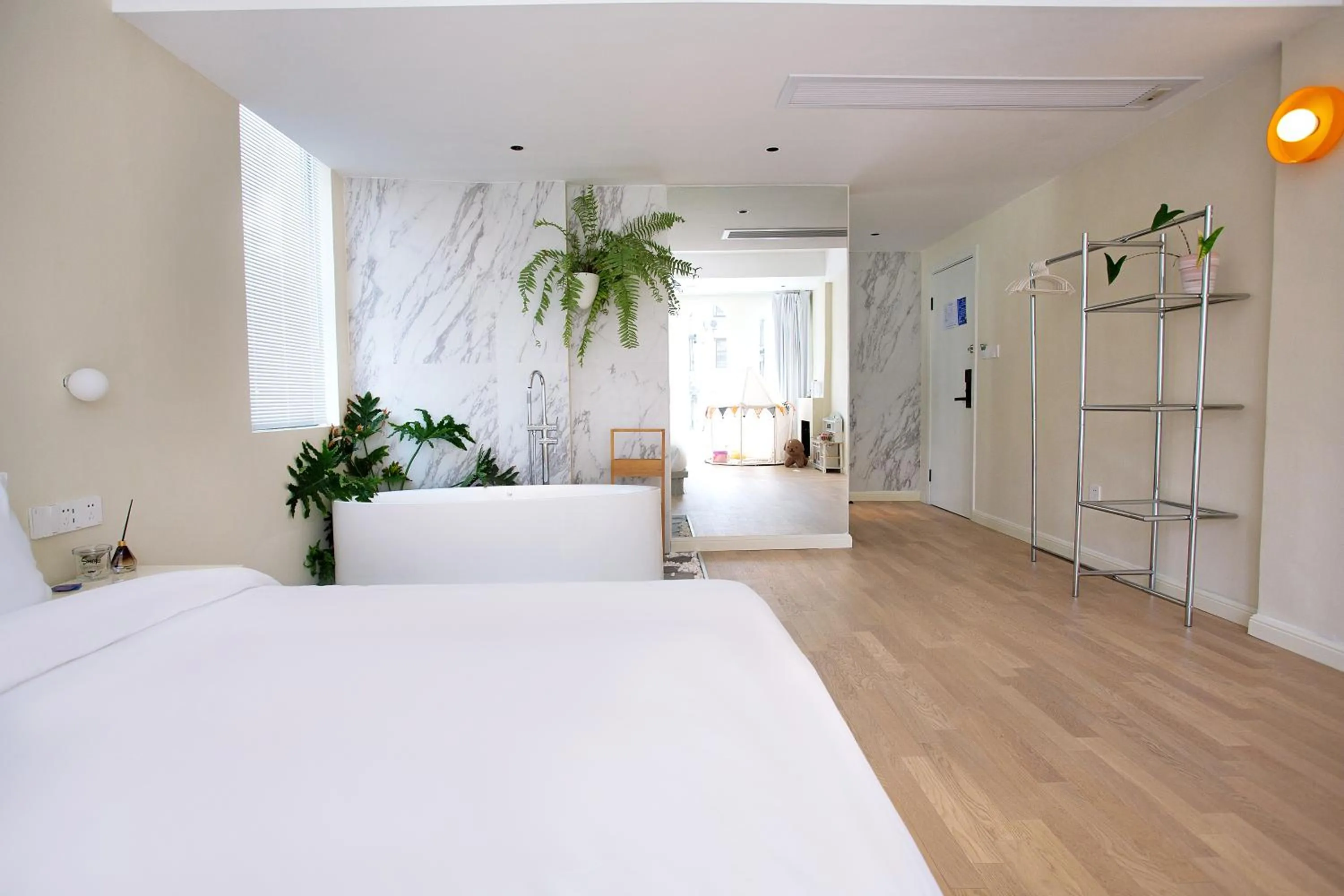 Bed in IM Waiting Hotel