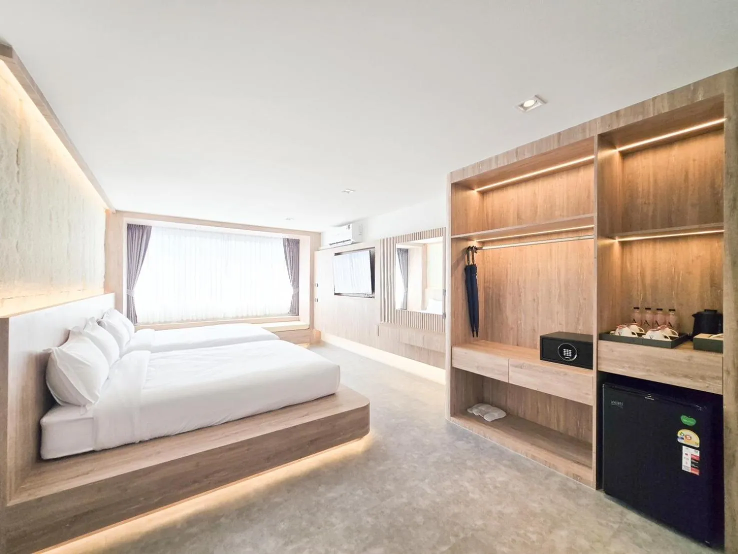 Bed in Ascella Bangkok Hotel