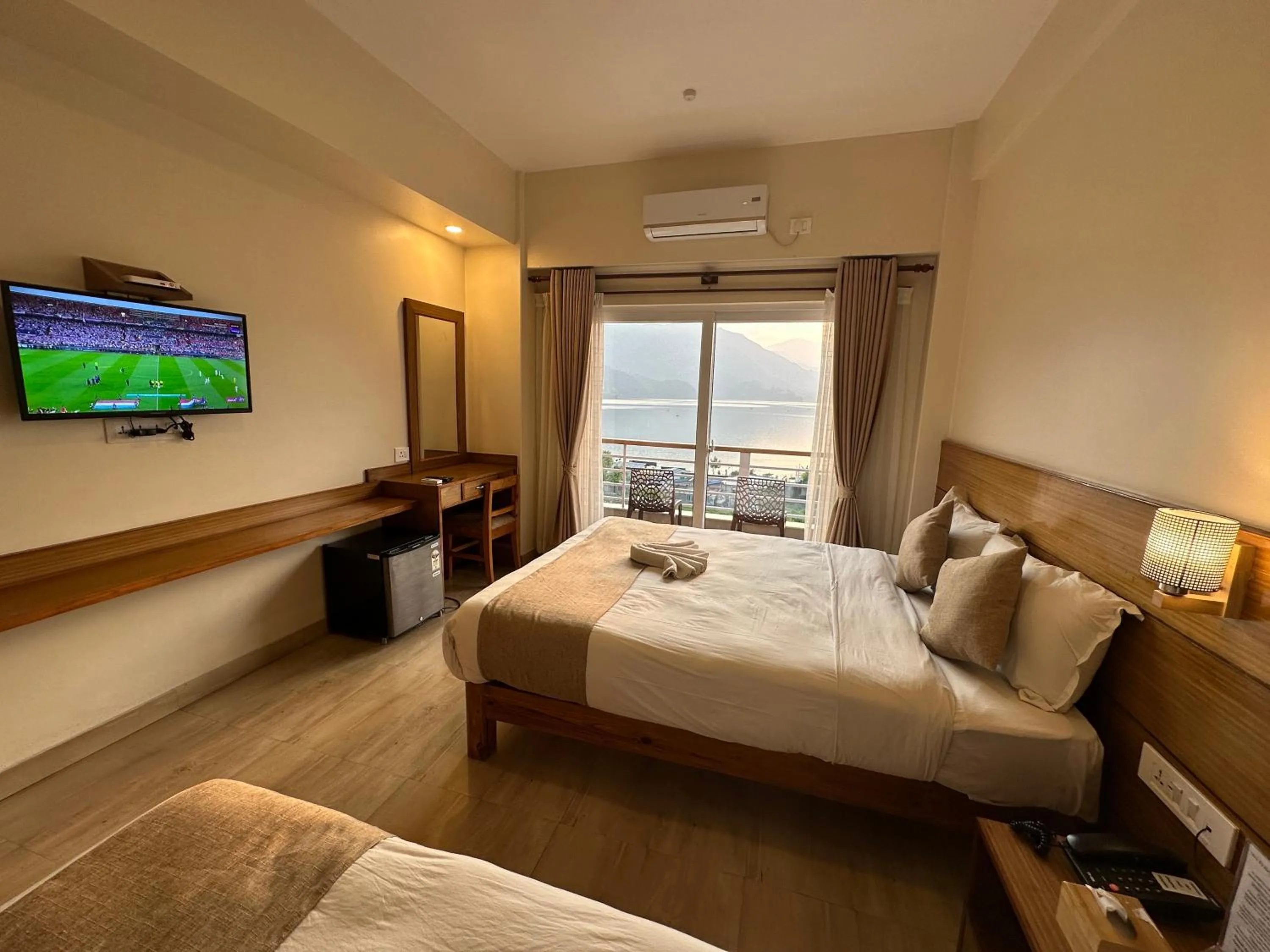View (from property/room), Bed in Urban Boutique Hotel Pokhara
