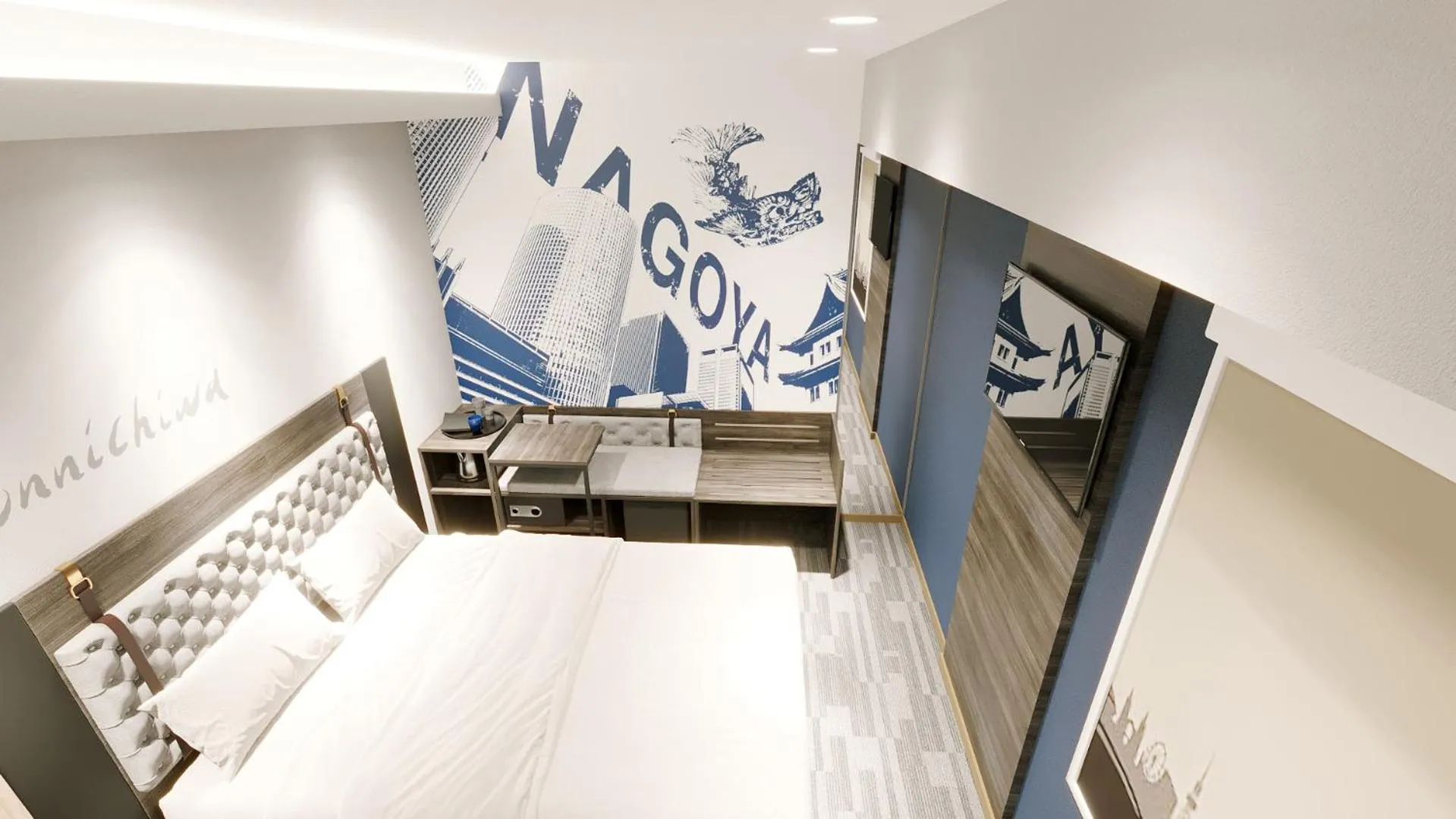 Bed in Travelodge Nagoya Sakae