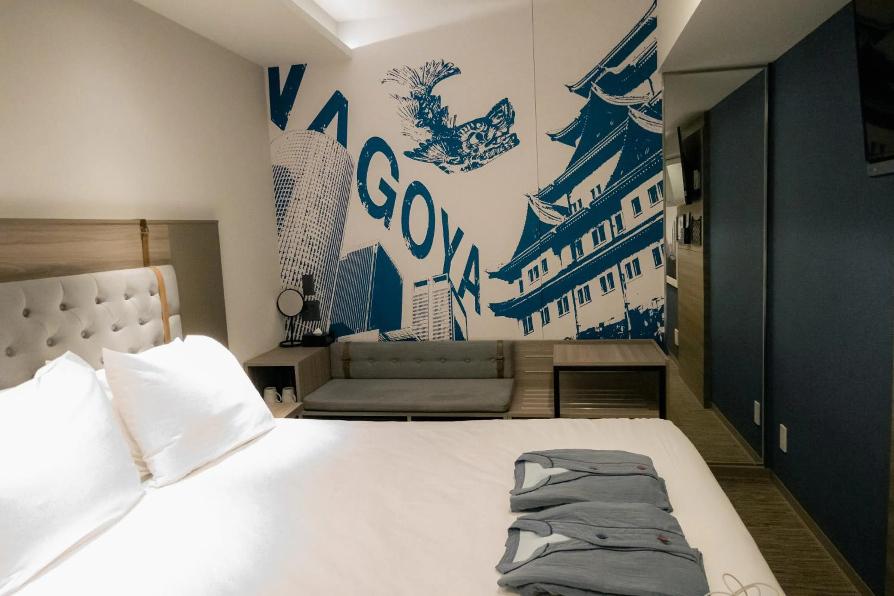 Bedroom, Bed in Travelodge Nagoya Sakae