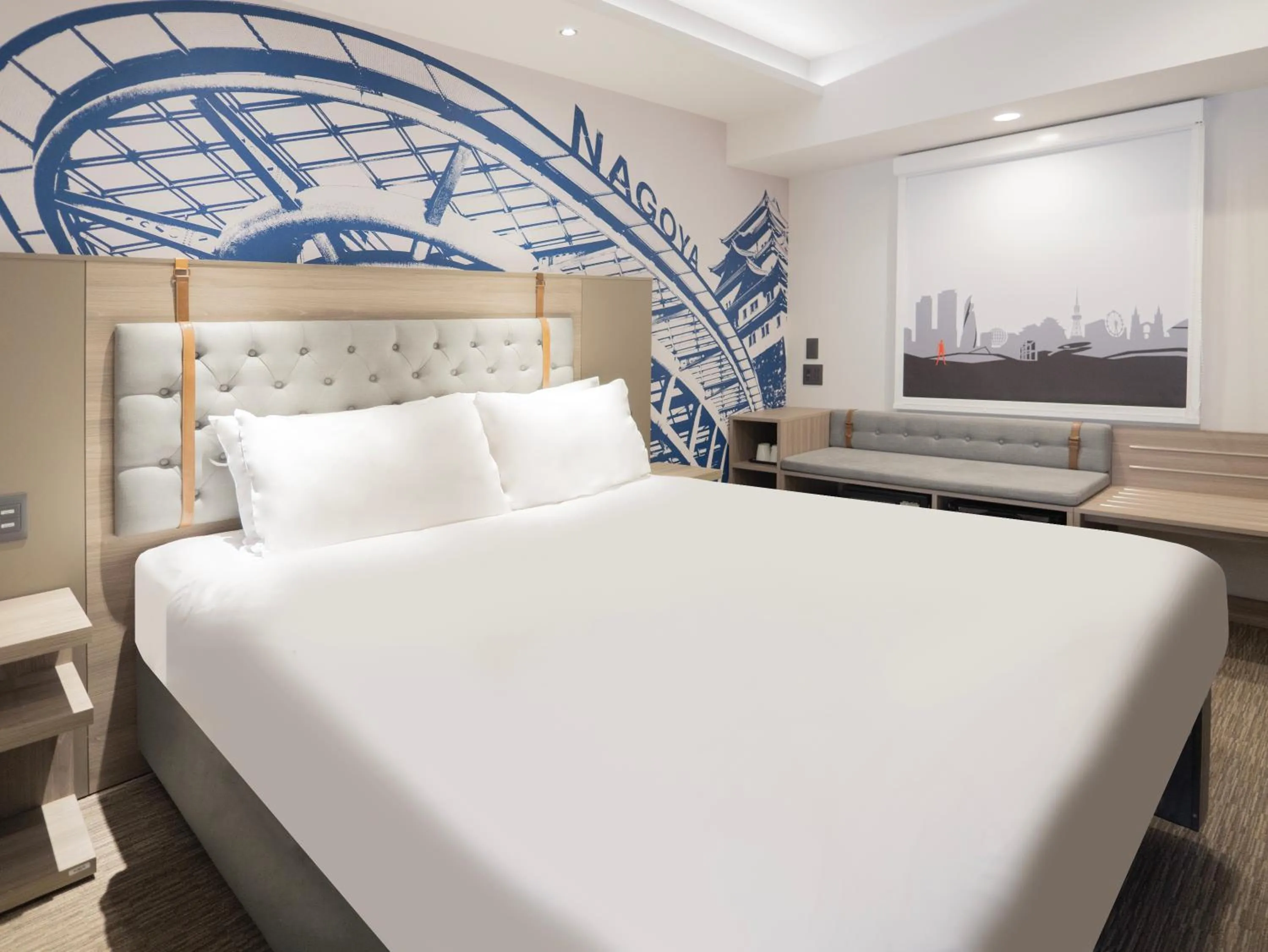 Bed in Travelodge Nagoya Sakae