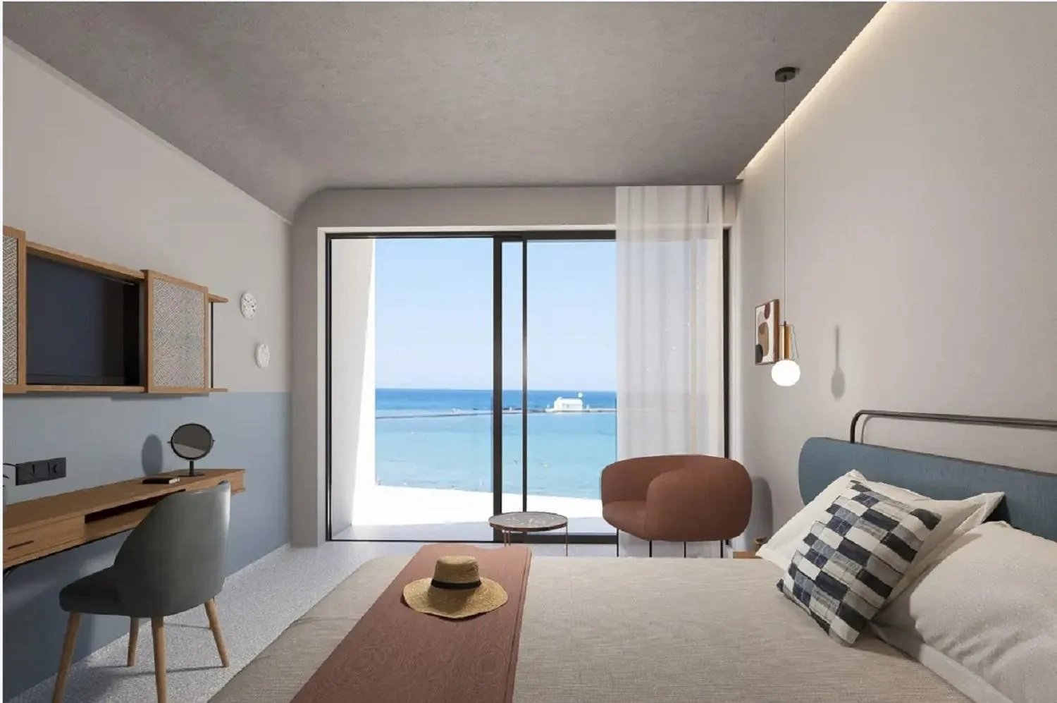 Bedroom, Bed in Harmony Boutique Resort - Adults oriented